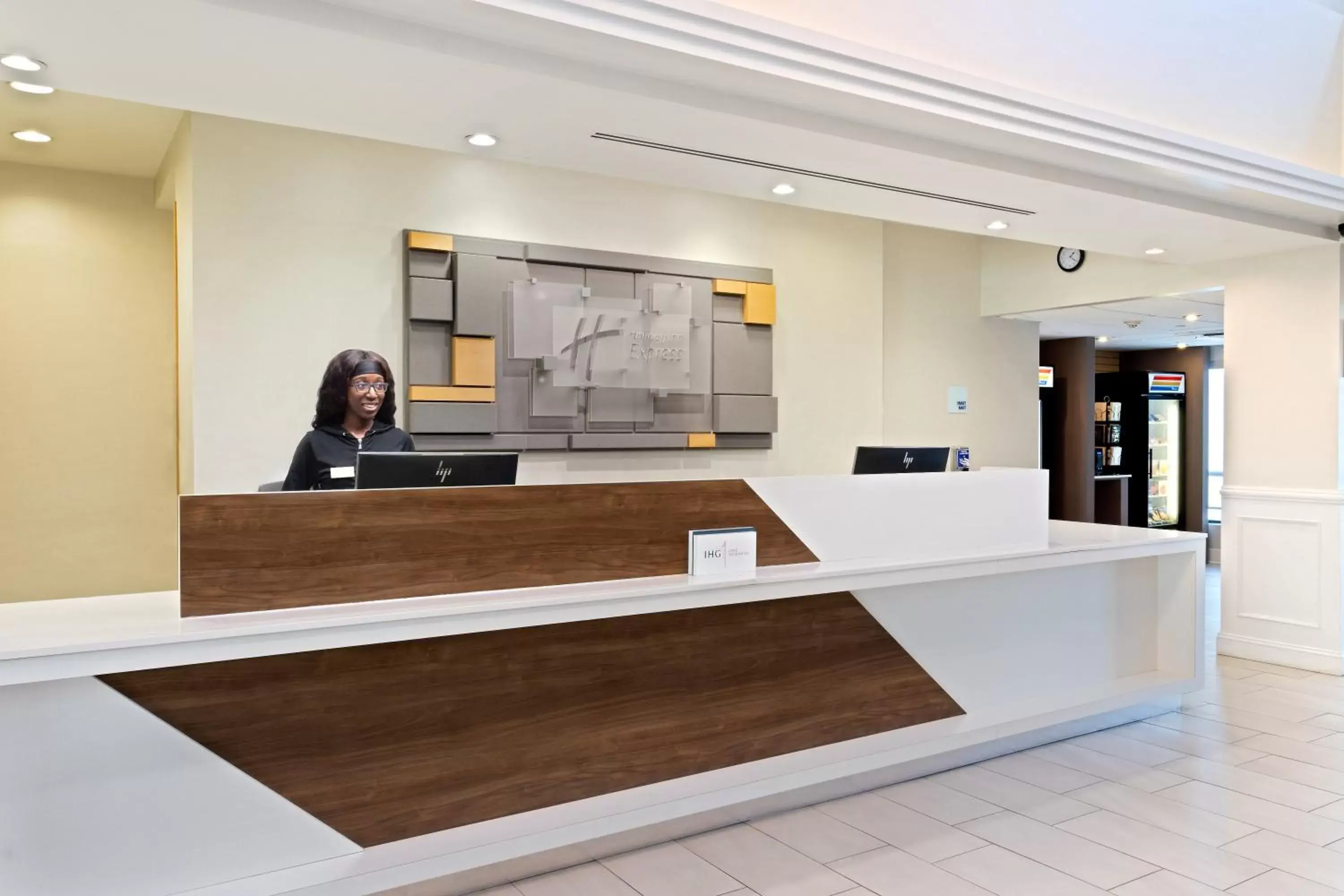Lobby or reception in Holiday Inn Express Hauppauge-Long Island by IHG Lobby or reception in Holiday Inn Express Hauppauge-Long Island by IHG