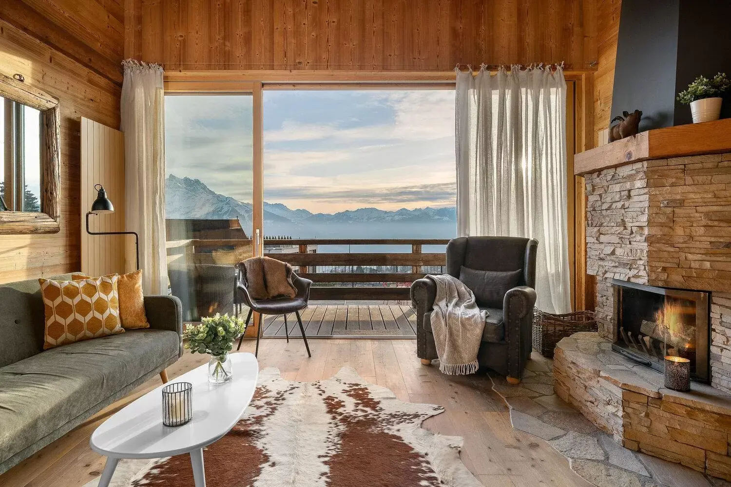 Balcony/Terrace, Mountain View in Les Mazots du Clos