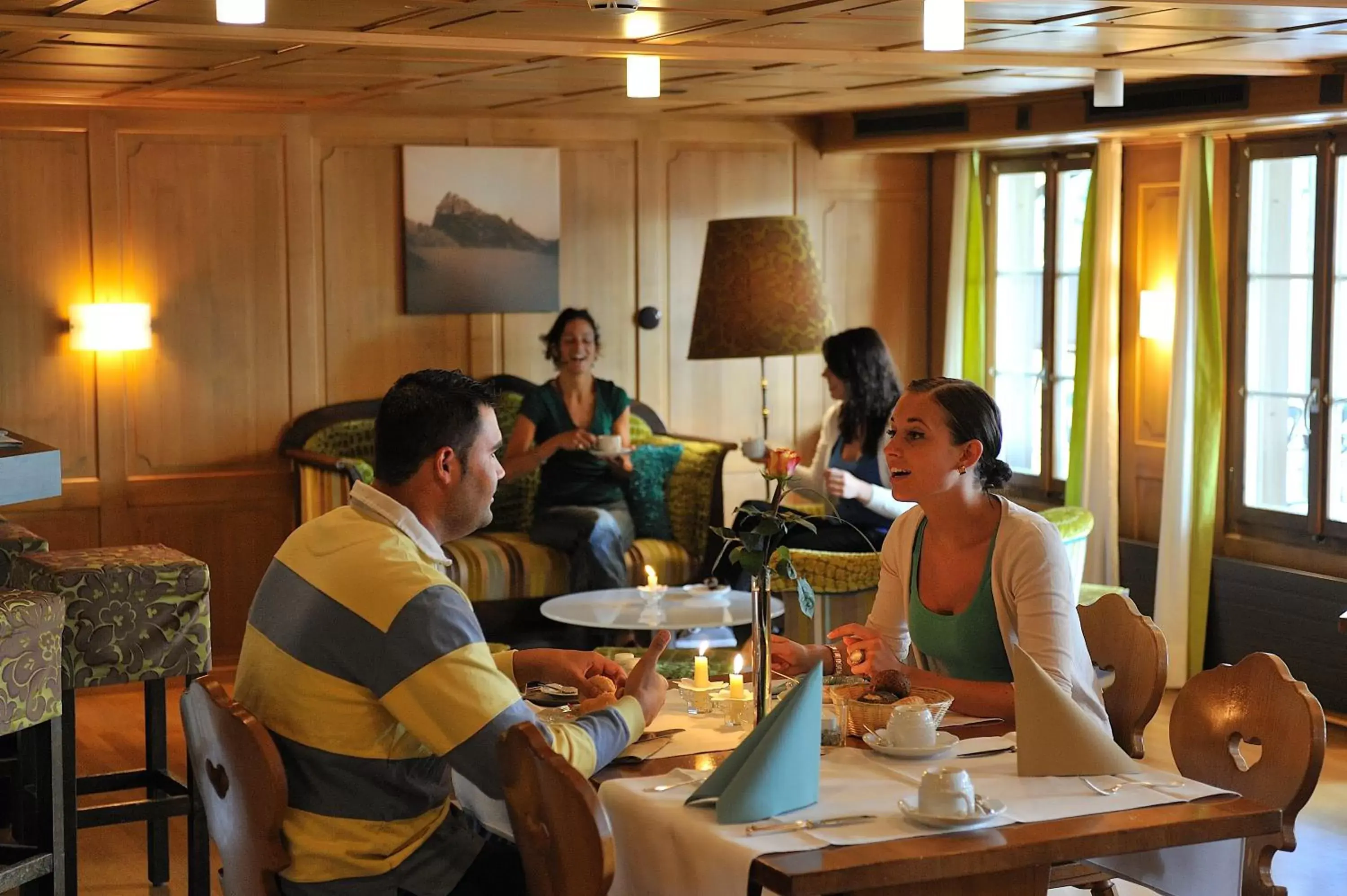 Restaurant/places to eat in Hotel Engelberg "das Trail Hotel"