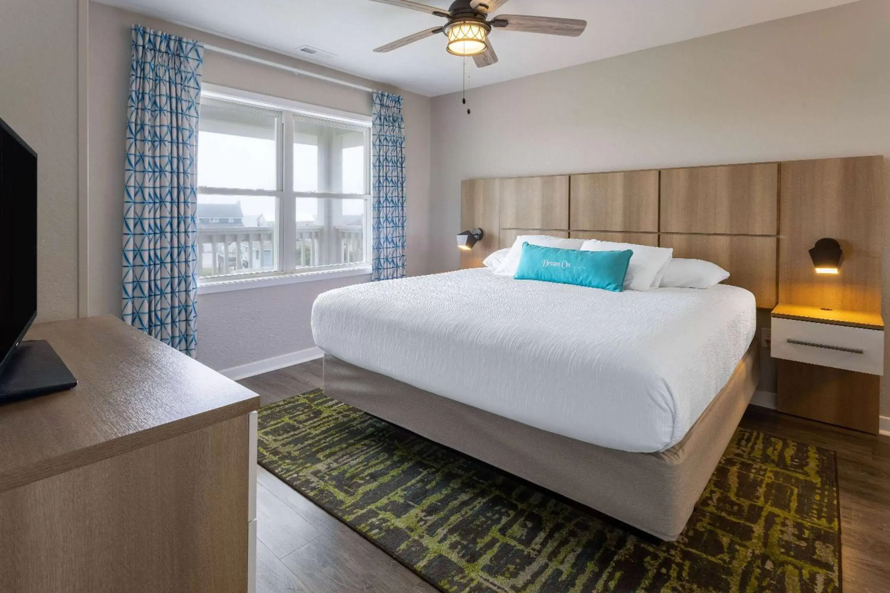 Bed in Atlantic Beach Resort, a Ramada by Wyndham
