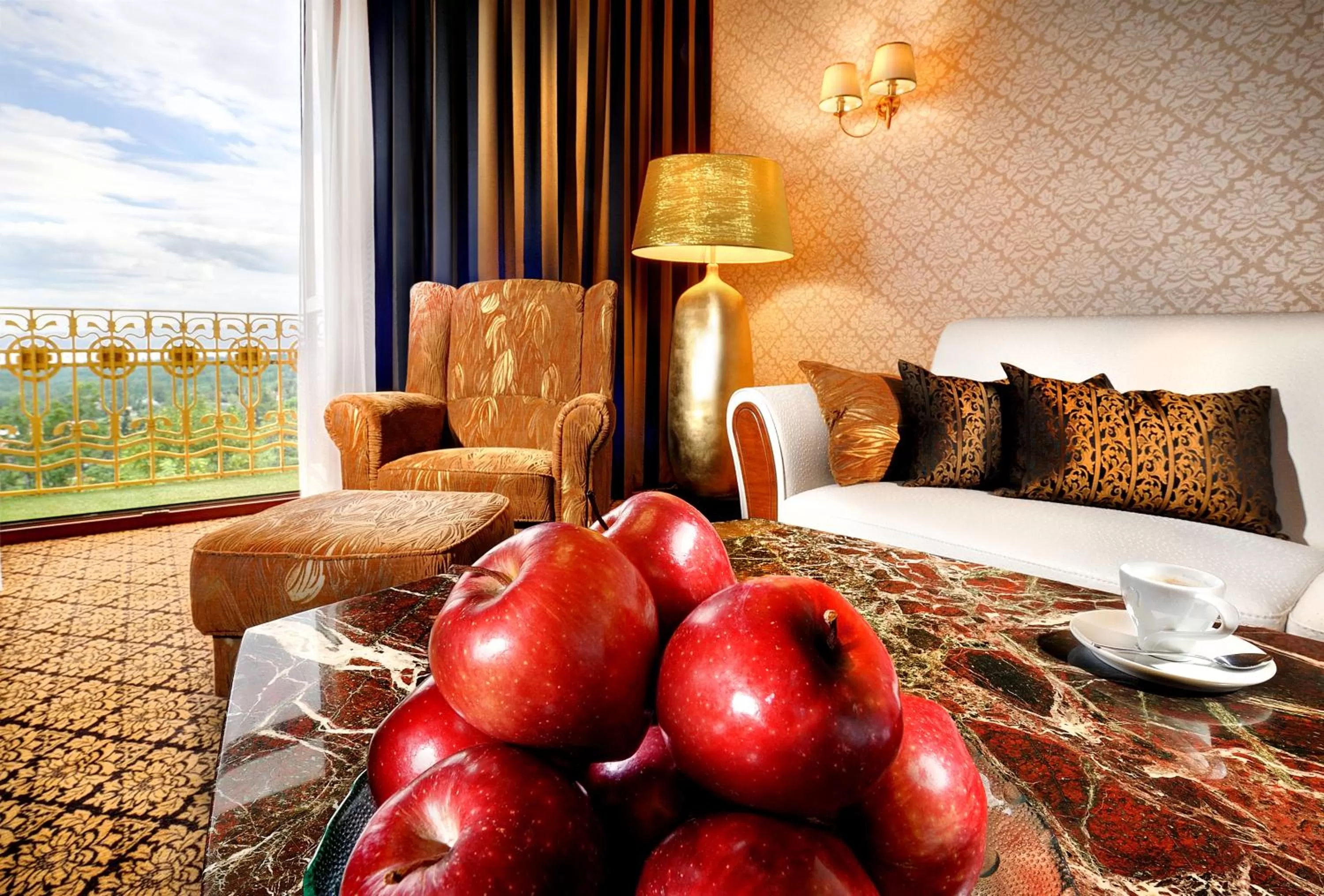 Bed in Grand Hotel Praha