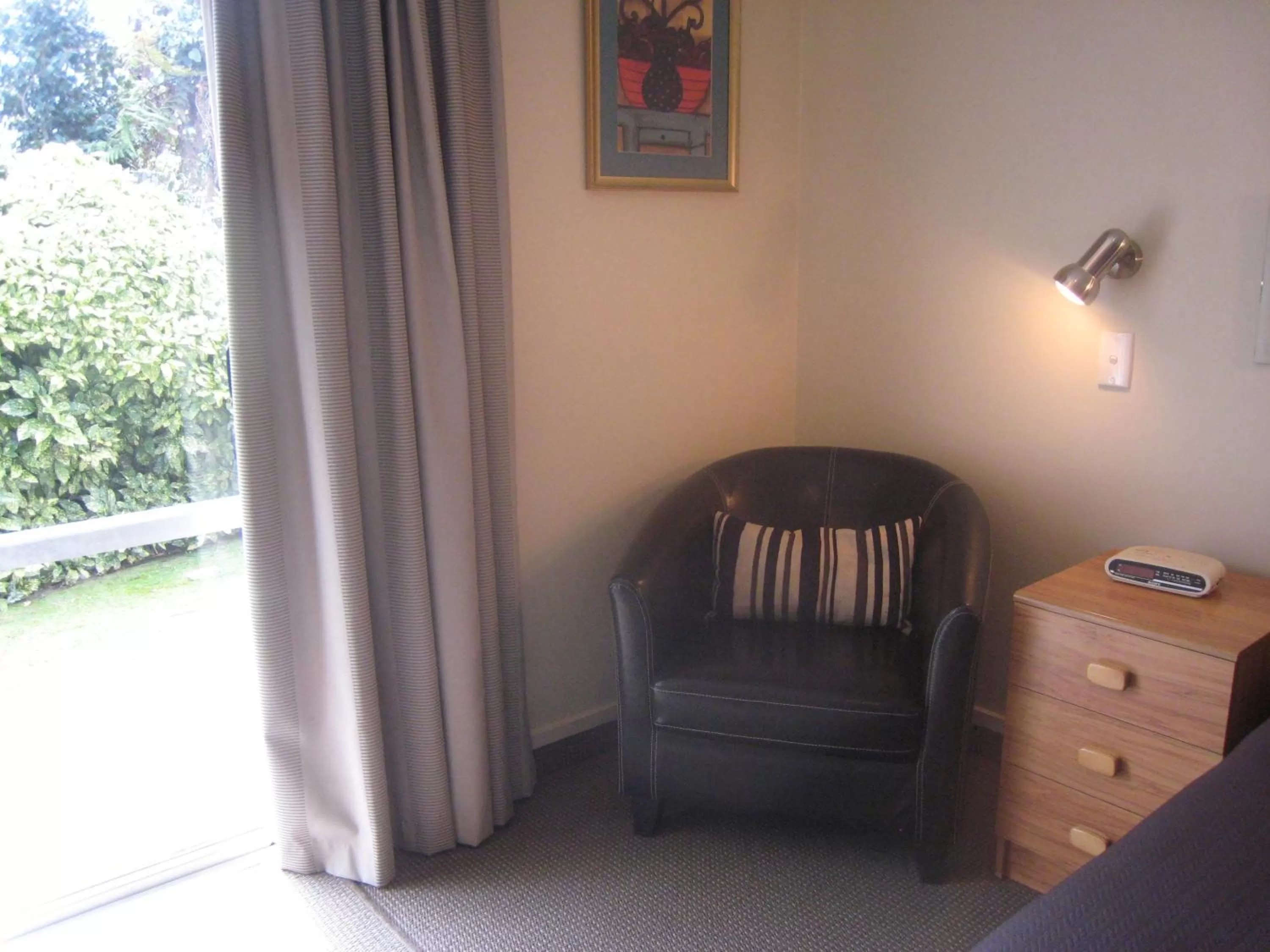 Seating area in Buller Court on Palmerston