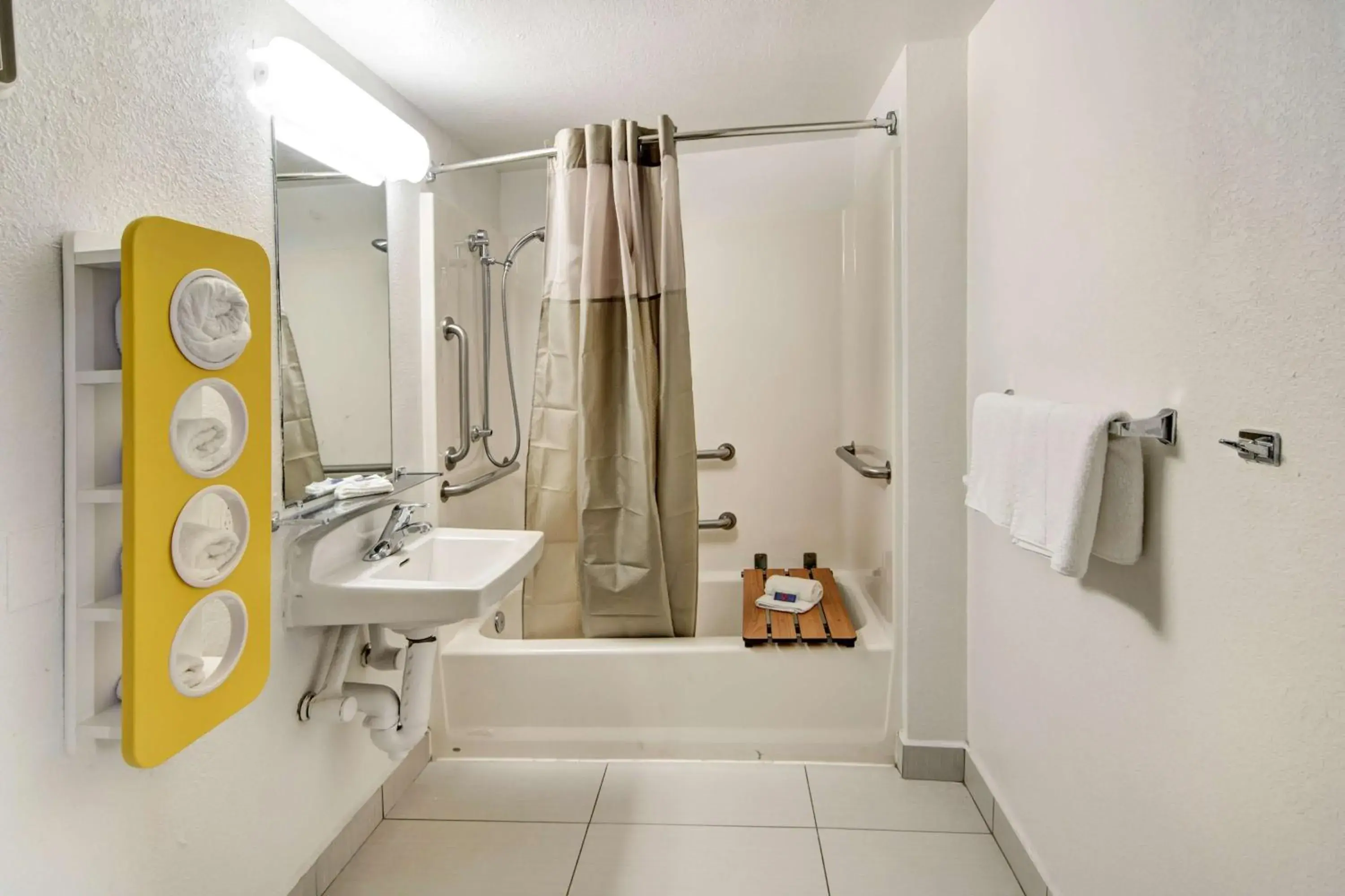 Shower, Bathroom in Motel 6-Dallas, TX - Forest Lane