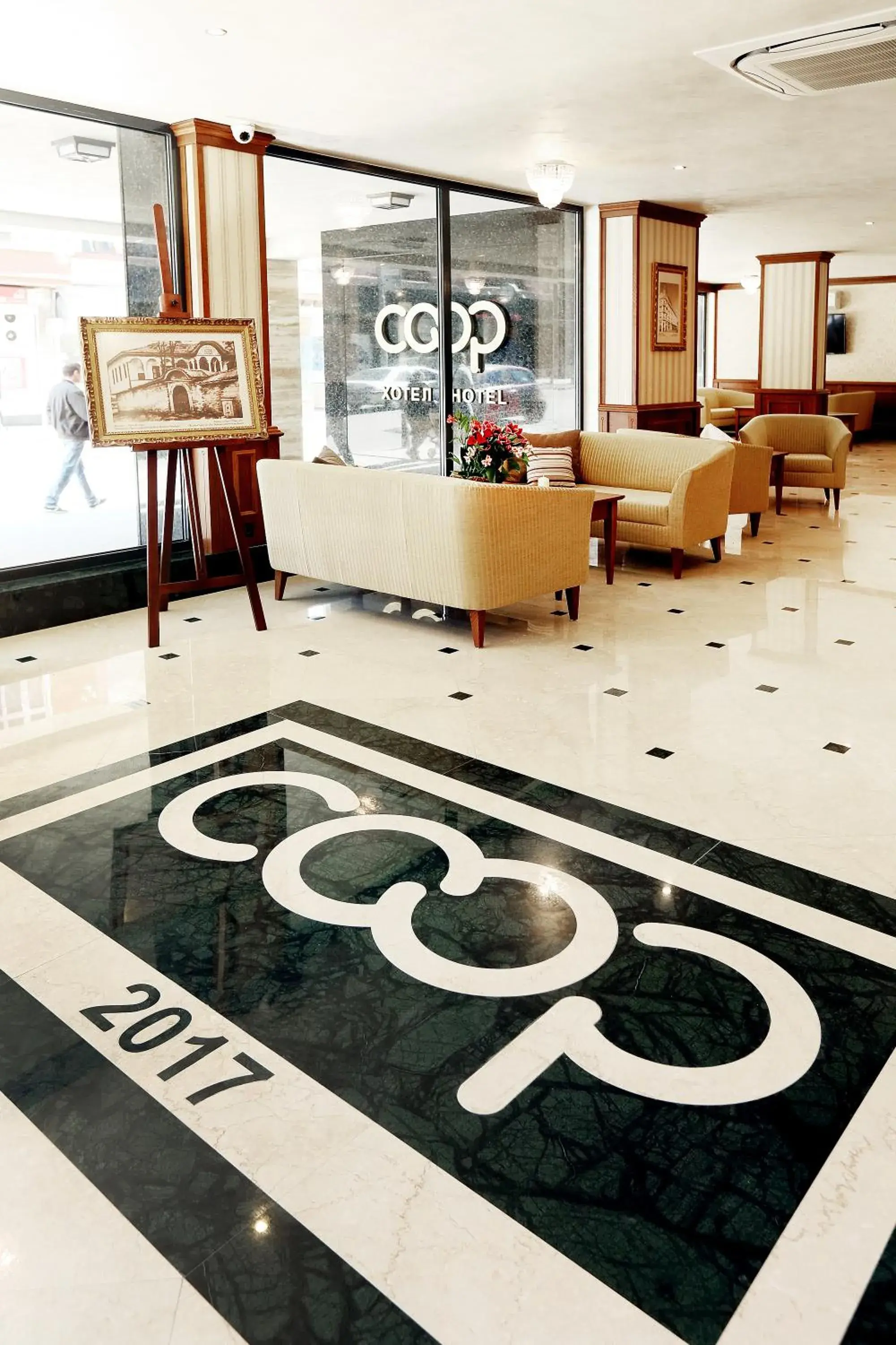 Lobby or reception in Hotel COOP, Sofia Lobby or reception in Hotel COOP, Sofia