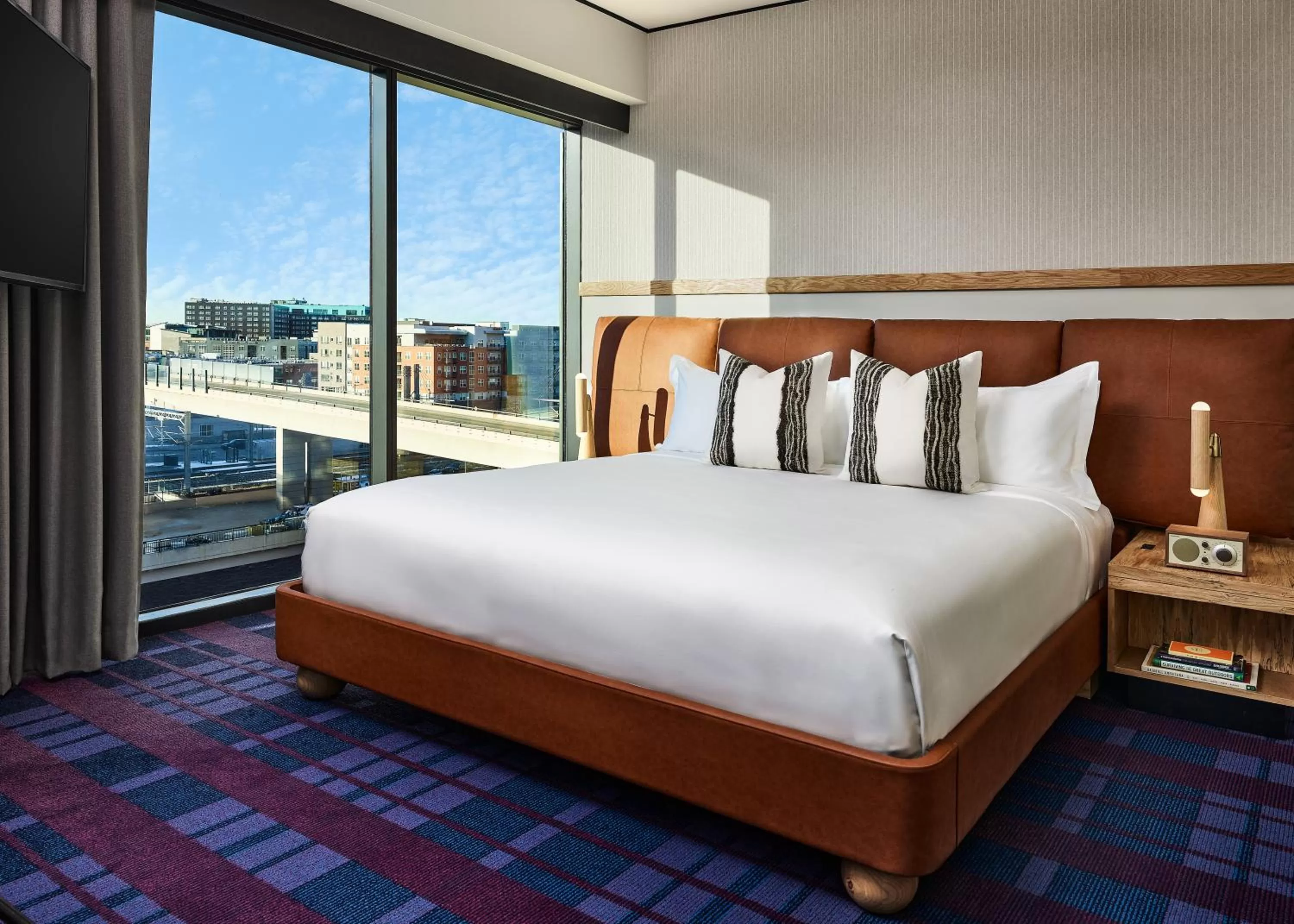 Bed in The Rally Hotel at McGregor Square