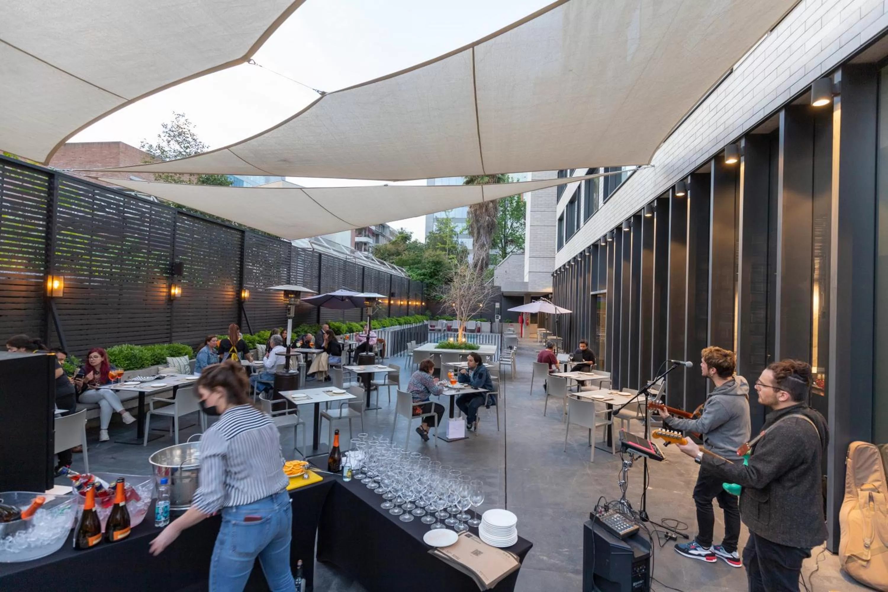 Patio in Ola Santiago Providencia, Tapestry Collection by Hilton