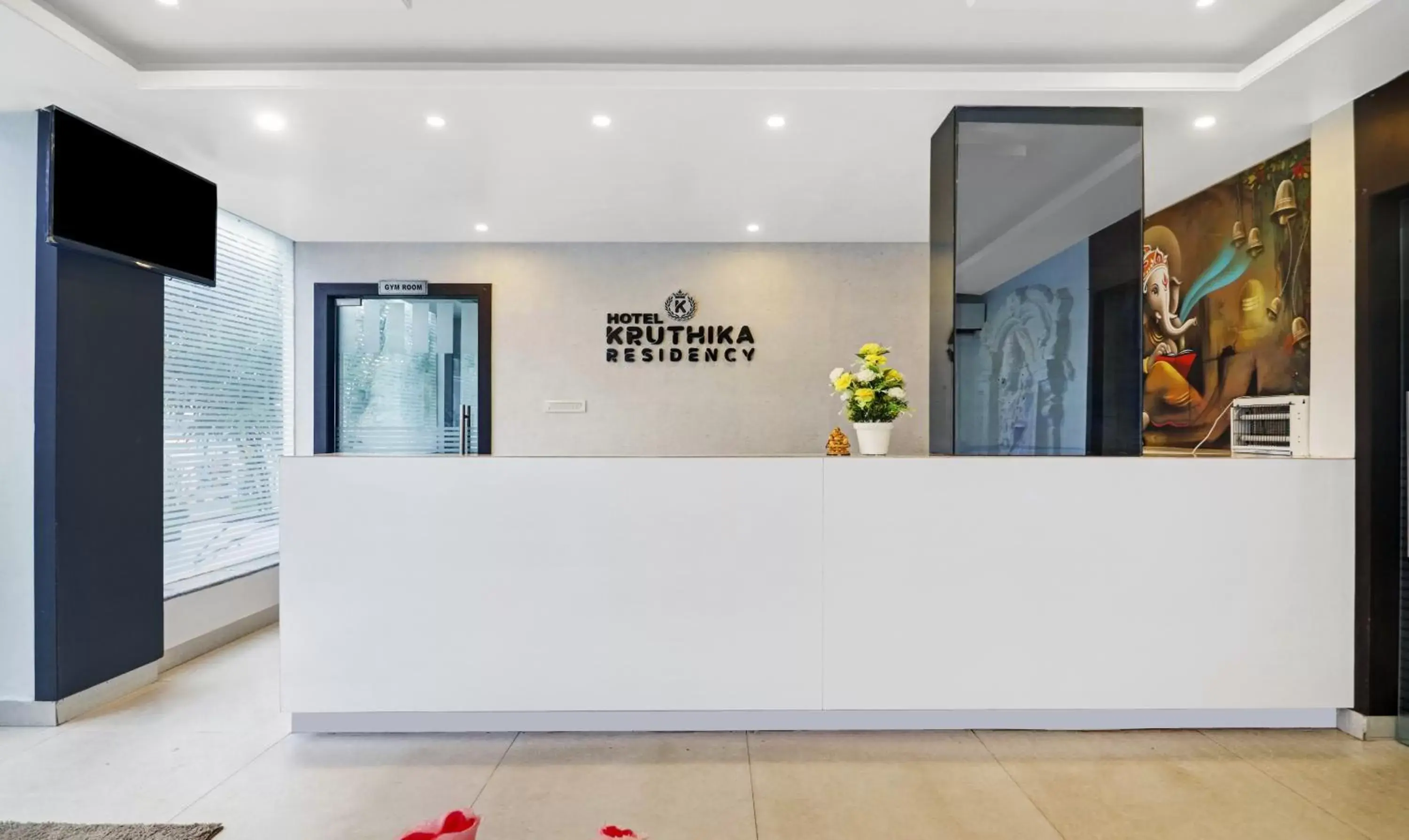 Lobby or reception in Treebo Kruthika Residency Lobby or reception in Treebo Kruthika Residency