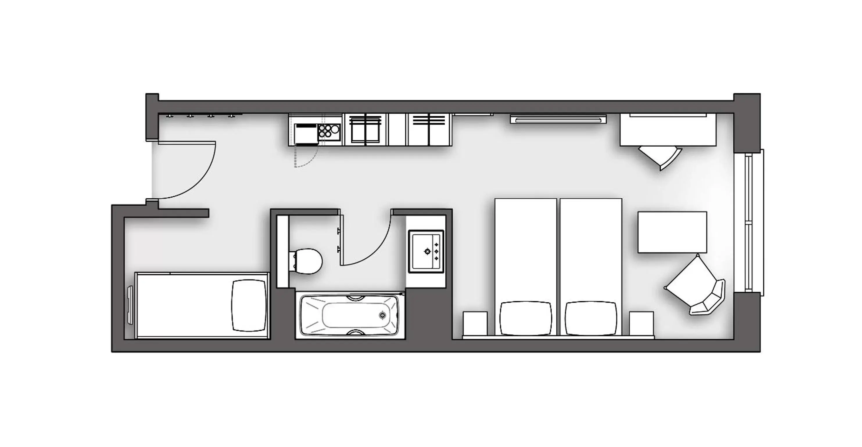 Floor Plan in Boulevard Hotel