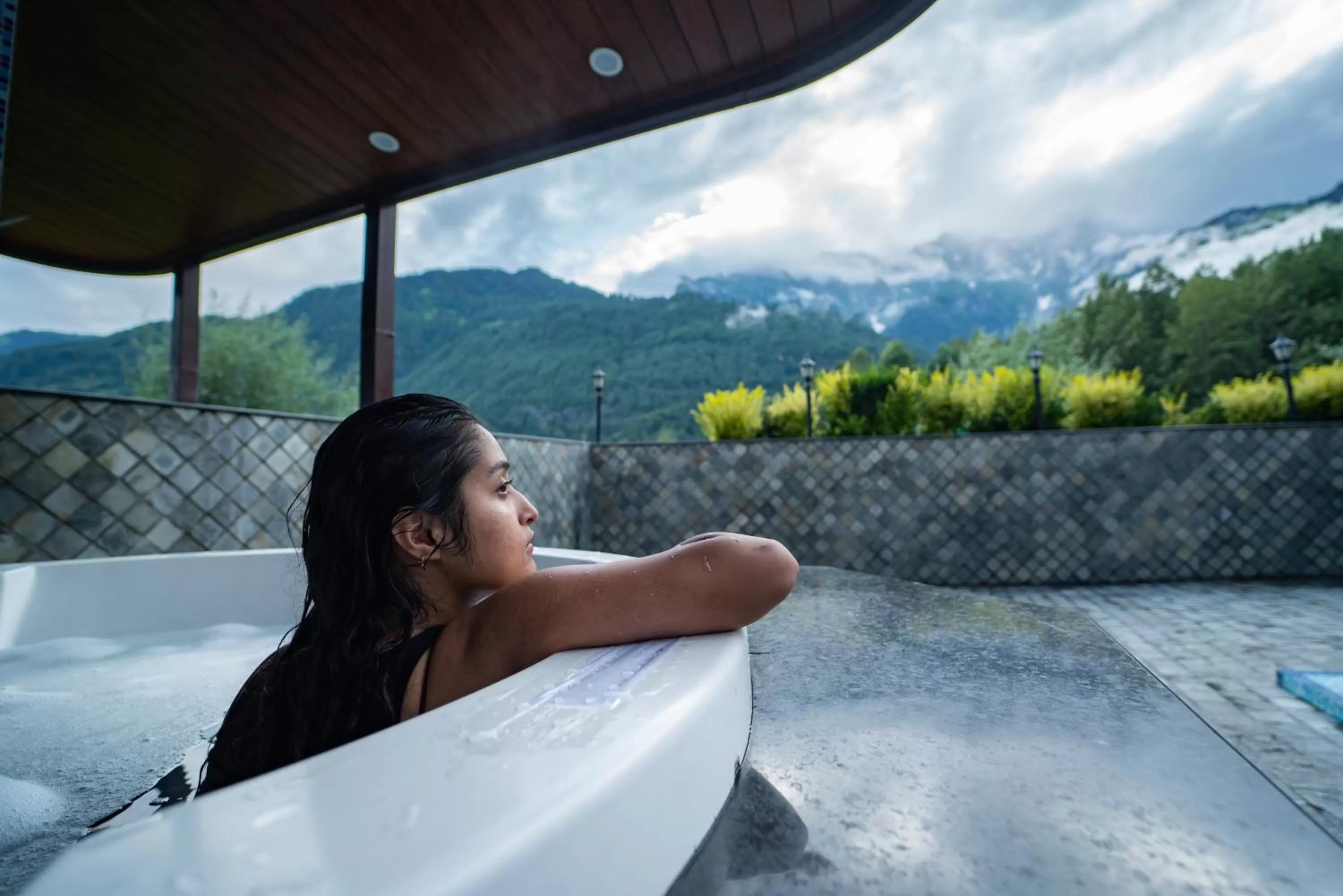 Swimming pool in The Allure Grand Resort -A Majestic Riverside Retreat