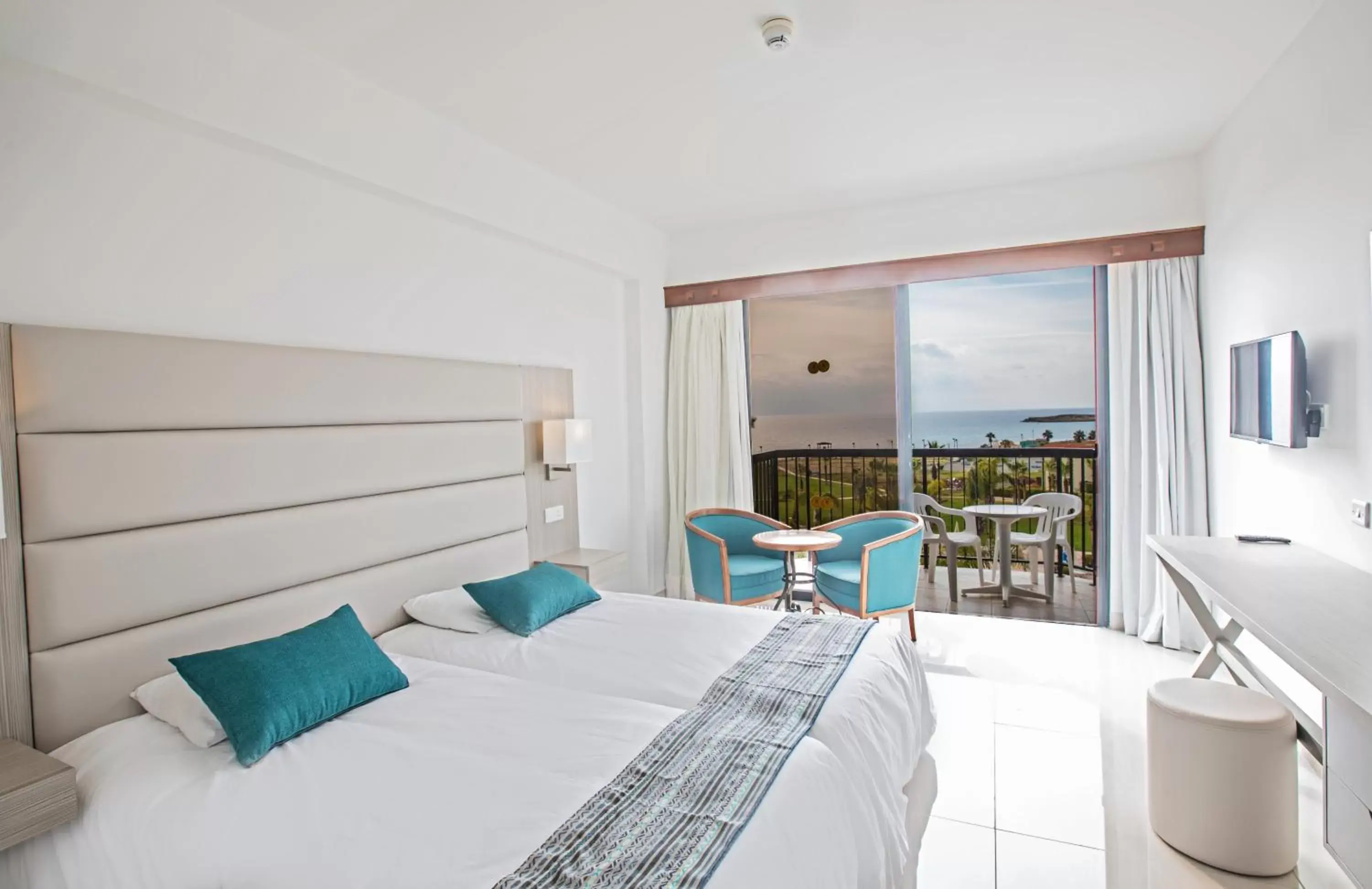 Bed in Anmaria Beach Hotel & Spa