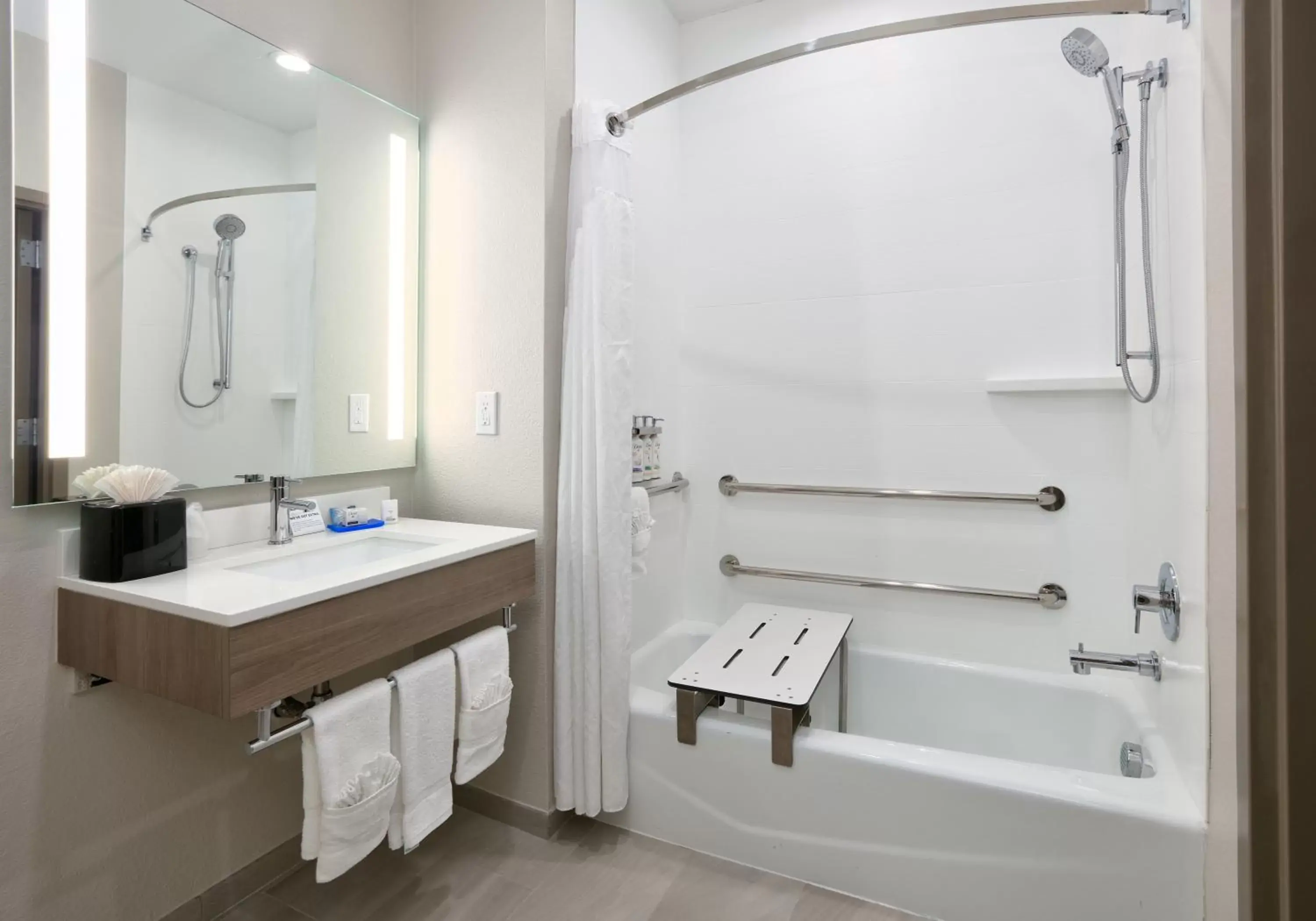 Shower, Bathroom in Holiday Inn Express & Suites North Dallas at Preston, an IHG Hotel