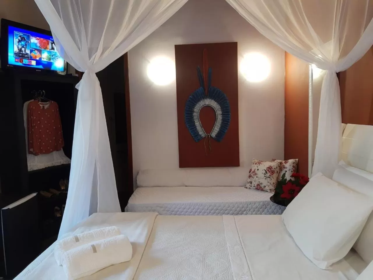 Bed in Magias de Paraty Ecopousada