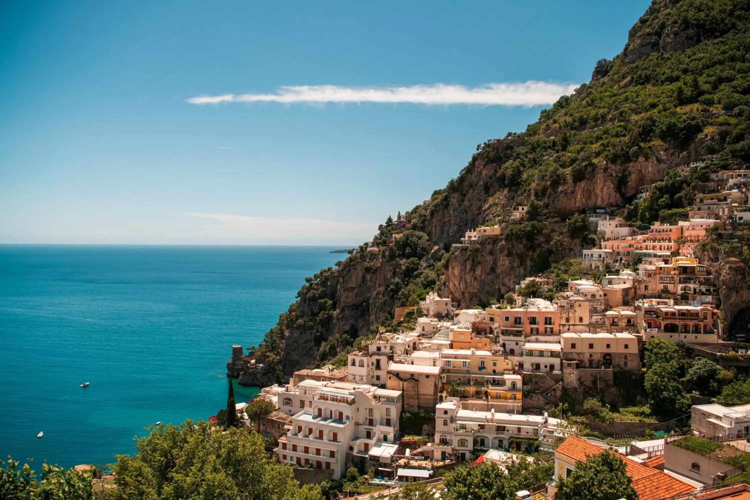 Bird's-eye View in Positano Art Hotel Pasitea