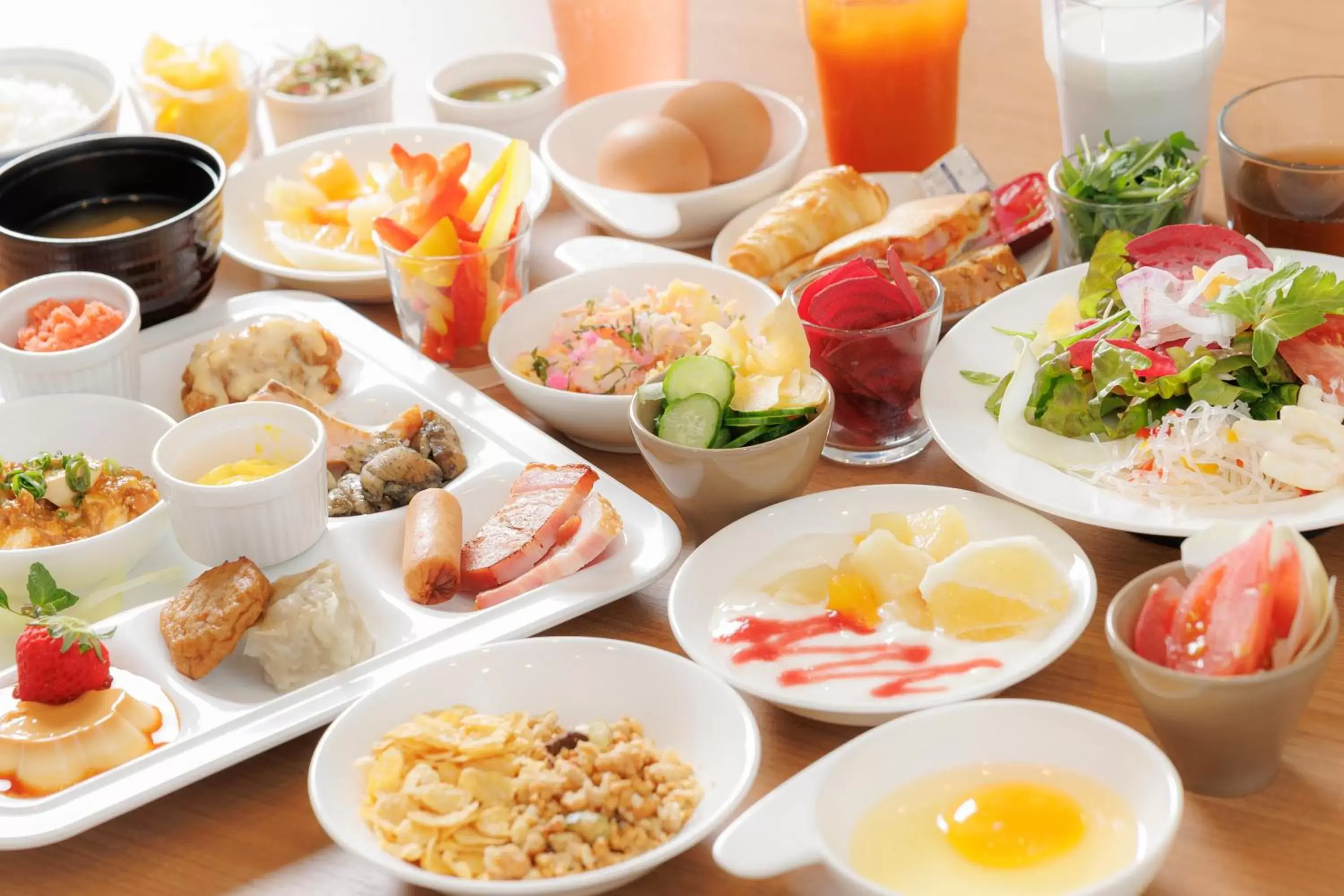 Buffet breakfast in JR Kyushu Hotel Miyazaki