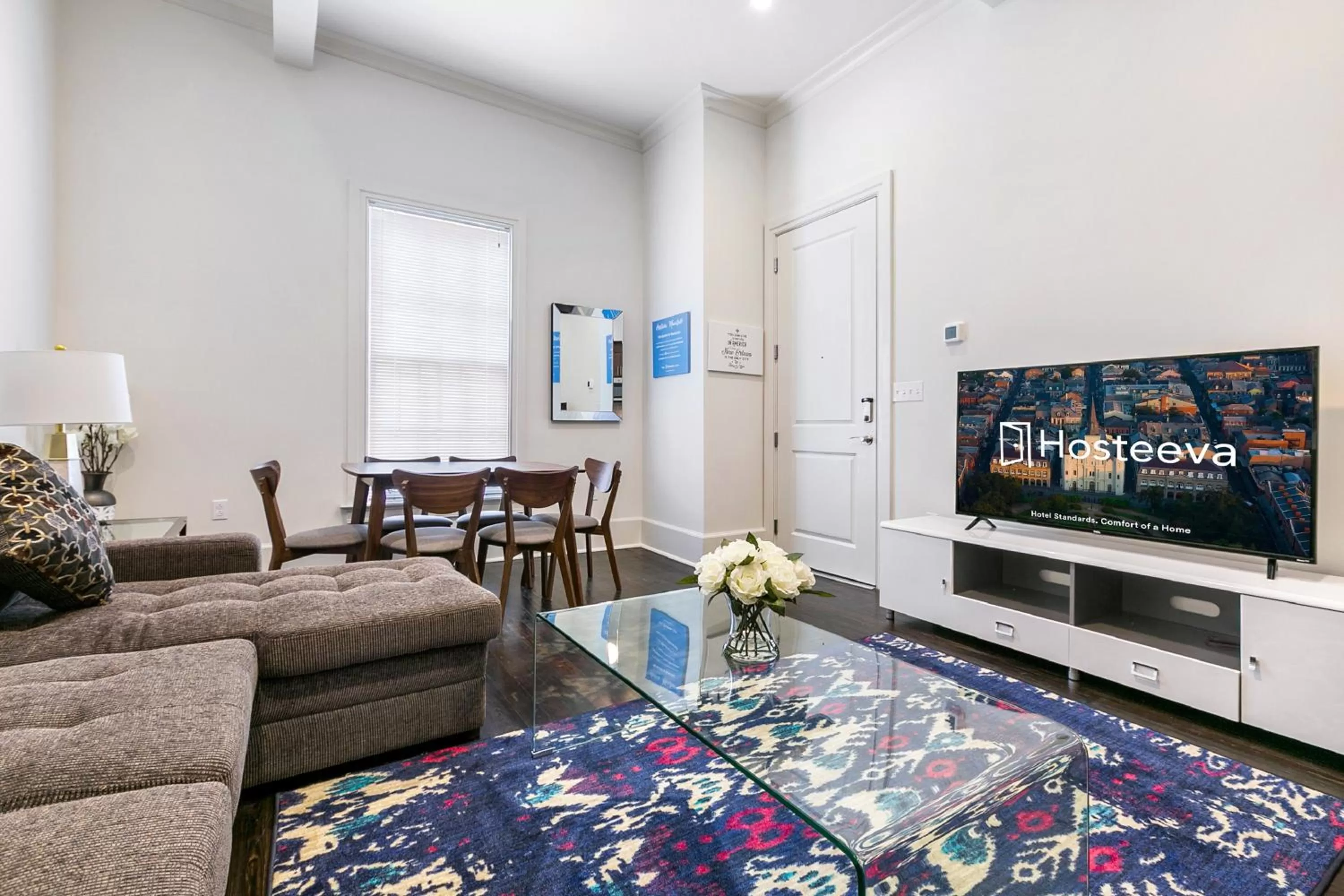 Living room in 1 and 2 BR Private Condos Steps Away From French Quarter