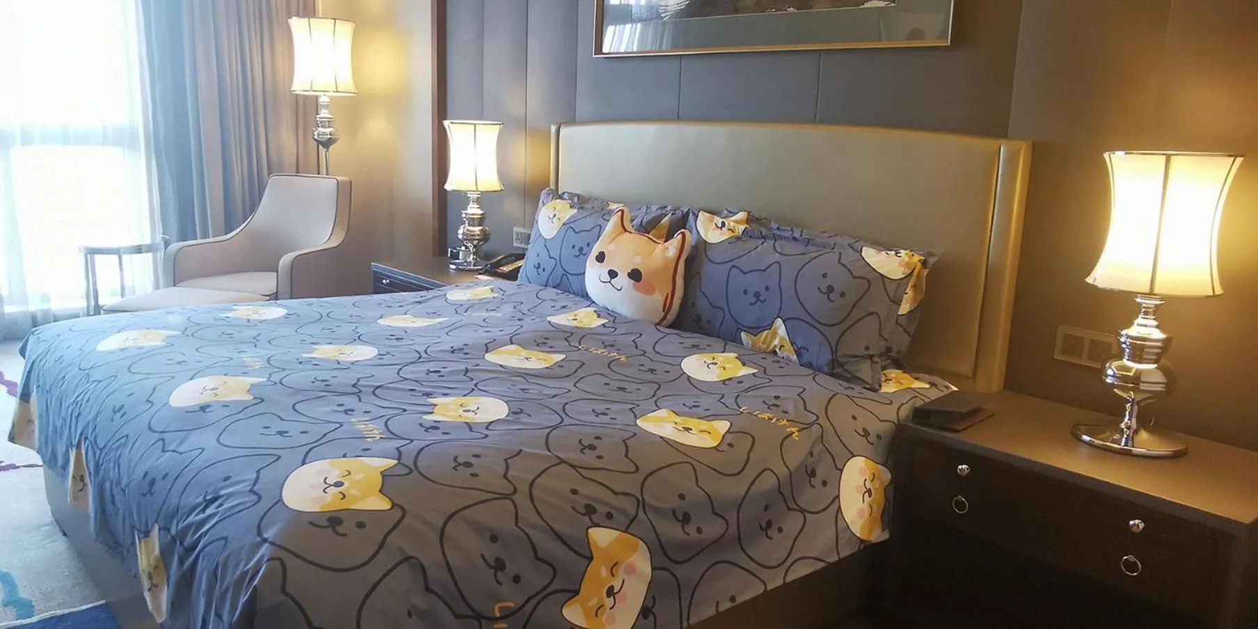 Photo of the whole room, Bed in Crowne Plaza Tianjin Jinnan by IHG