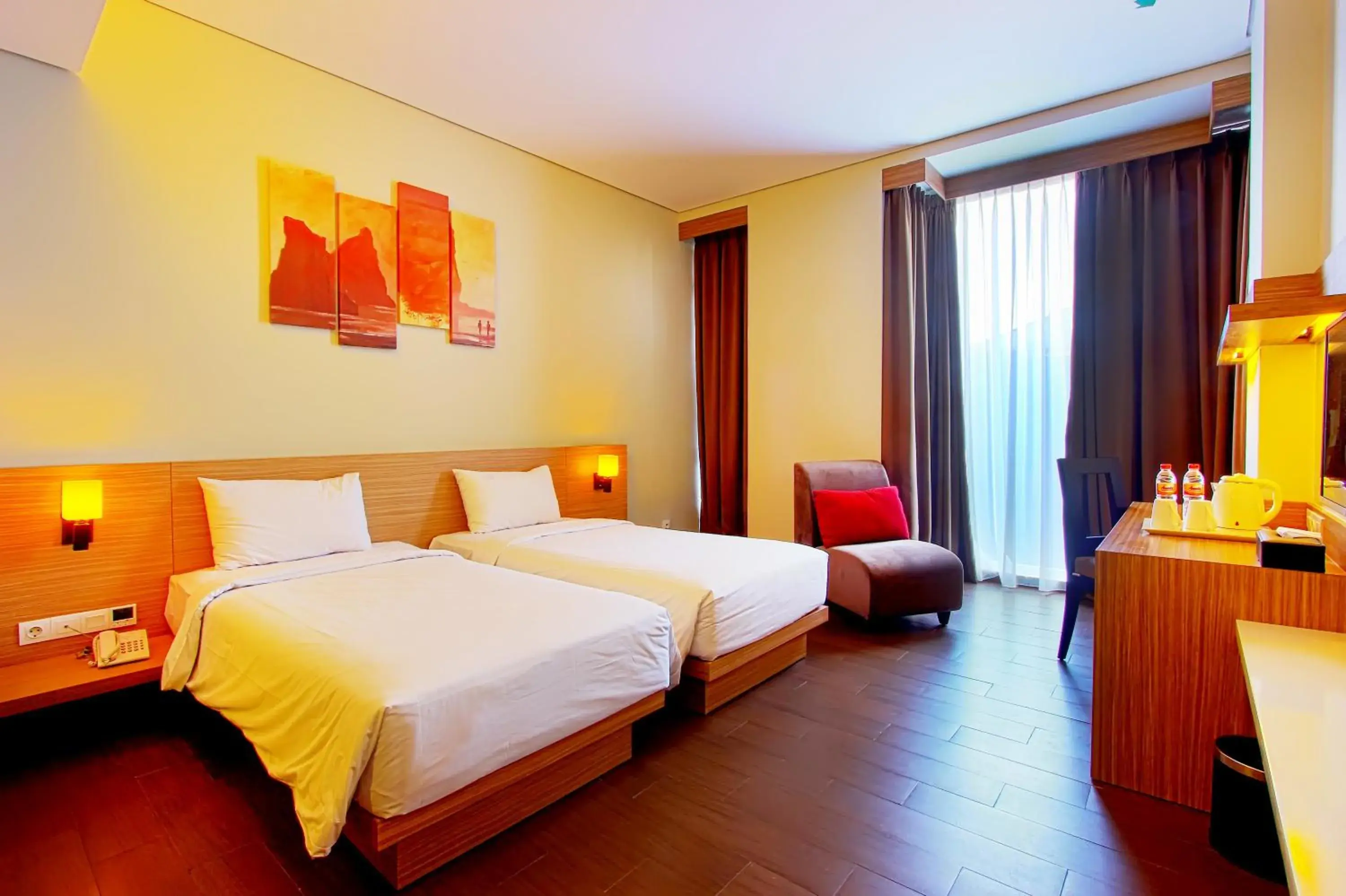 Bedroom, Bed in De'Rain Hotel Bandung