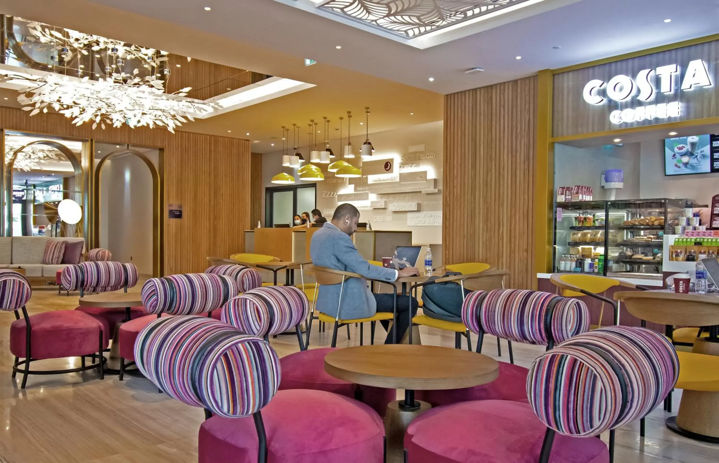 Lobby or reception, Restaurant/Places to Eat in Premier Inn Dubai Barsha Heights