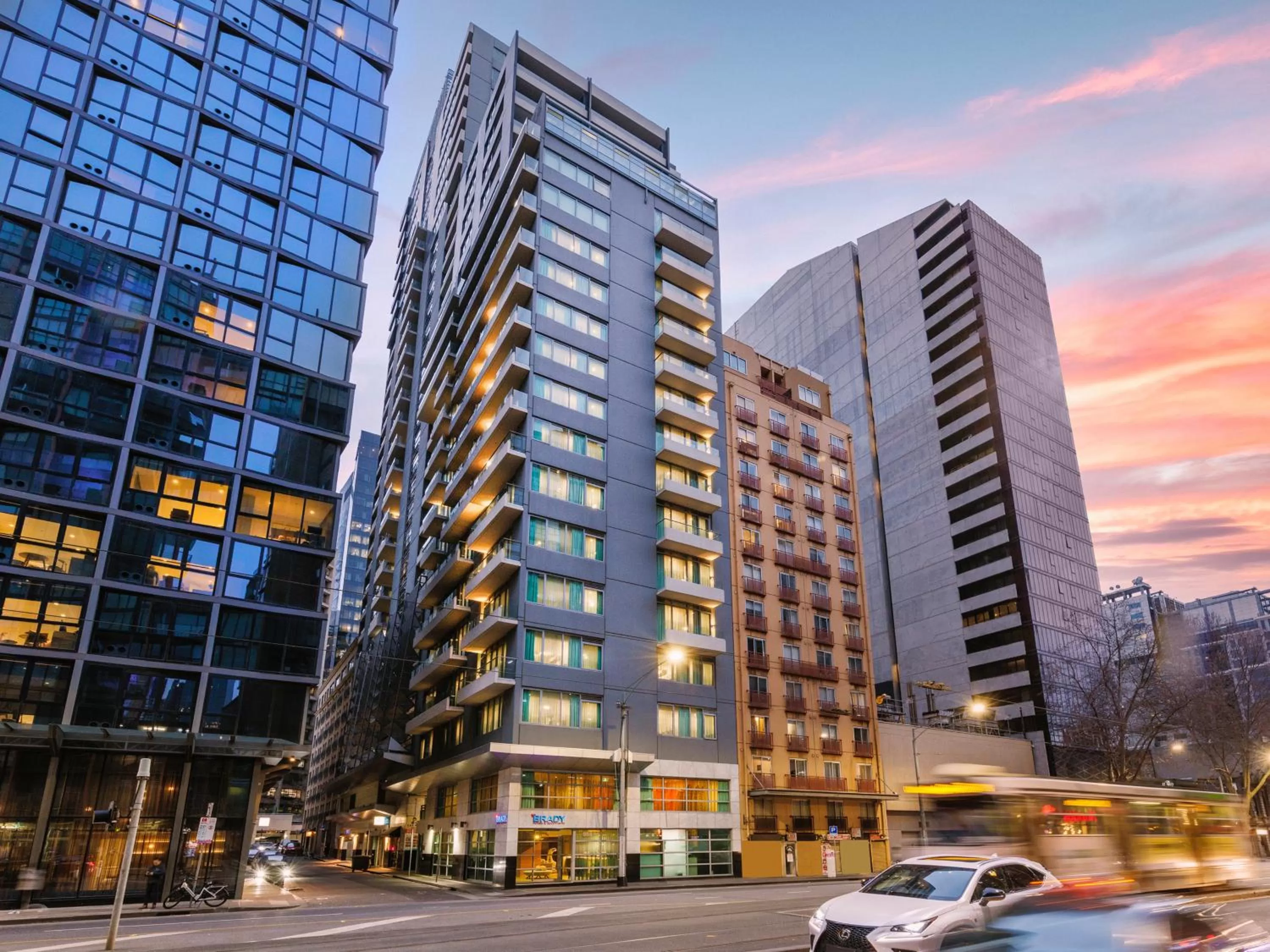 Property building in Brady Apartment Hotel Flinders Street