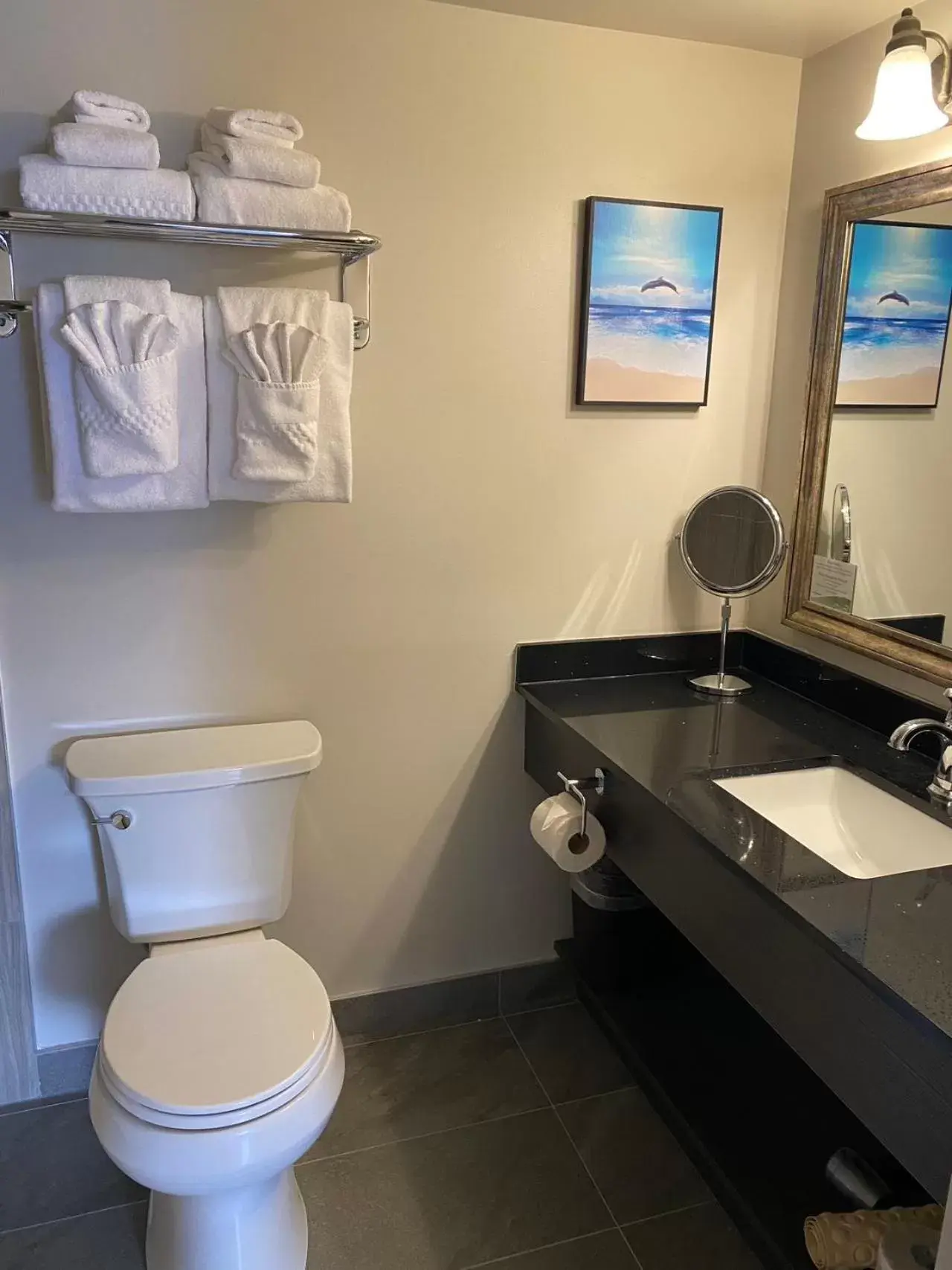 Bathroom in Oceanfront Suites at Cowichan Bay