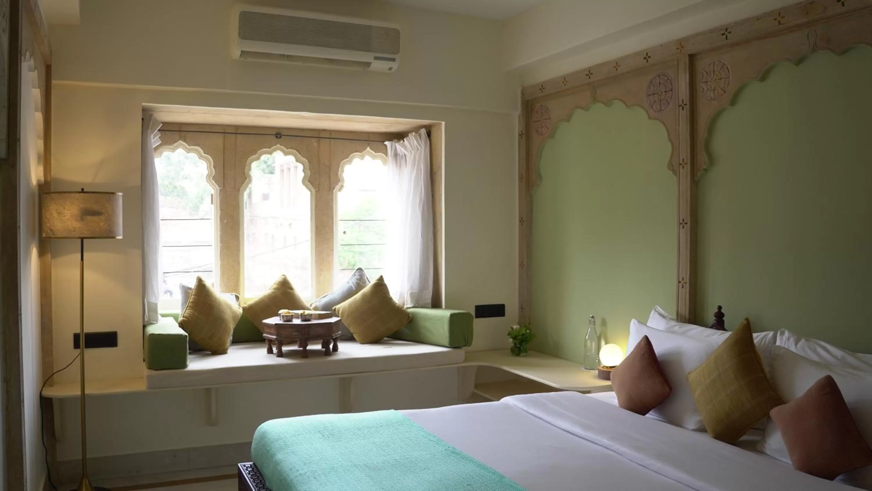 Bed in The Stepwell Hotel