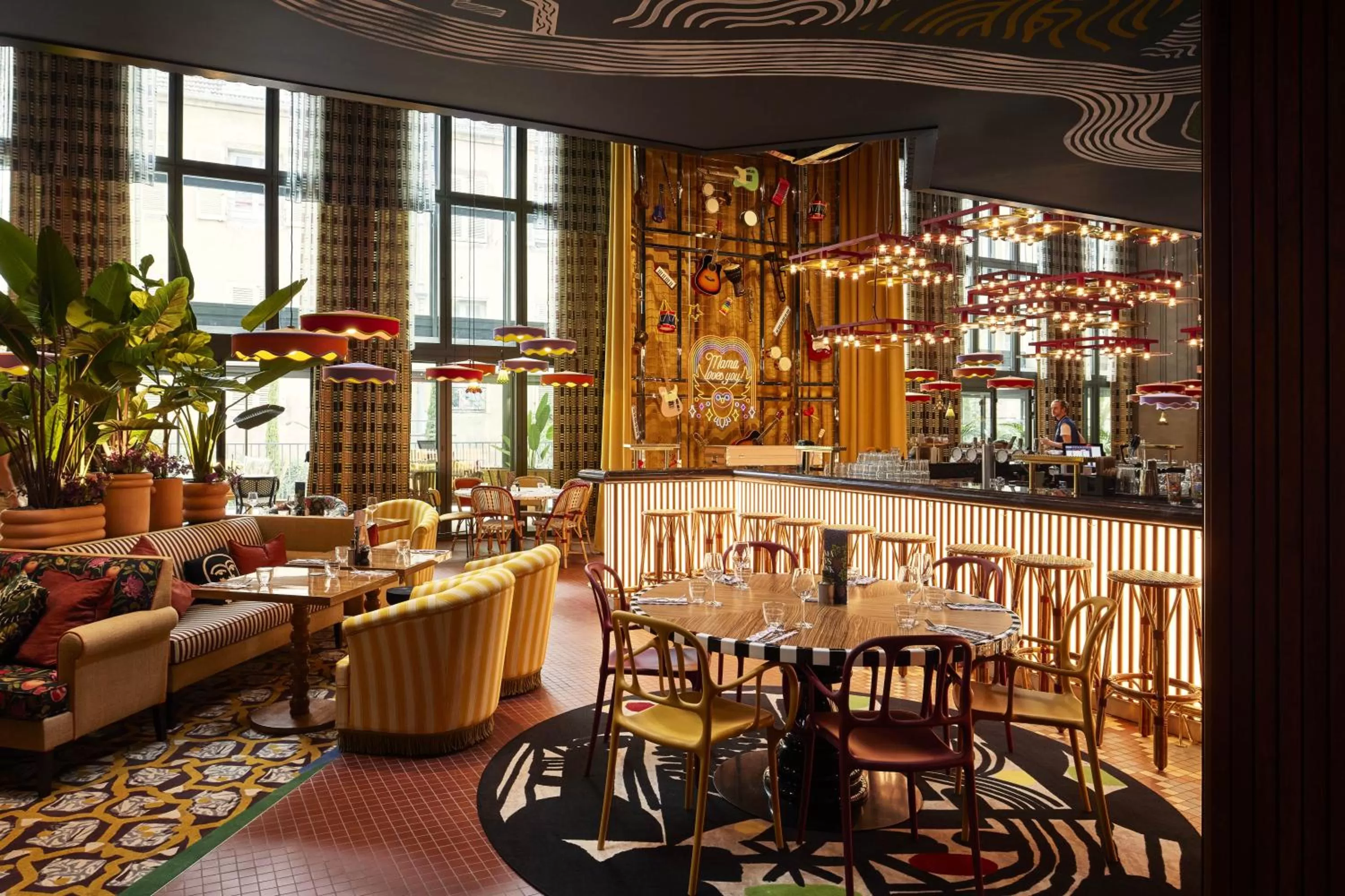 Lounge or bar in Mama Shelter Dijon