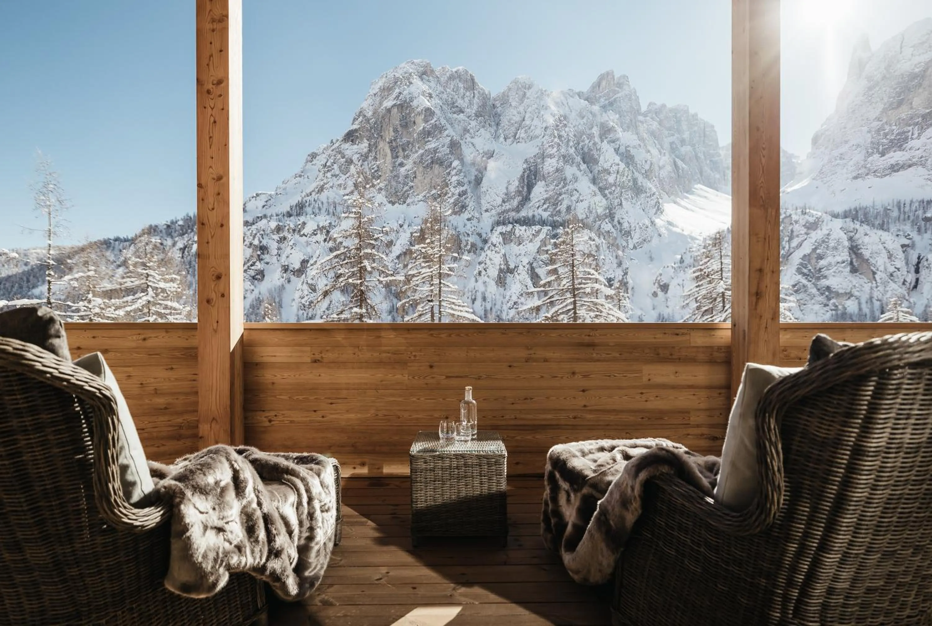 Winter in Kolfuschgerhof Mountain Resort