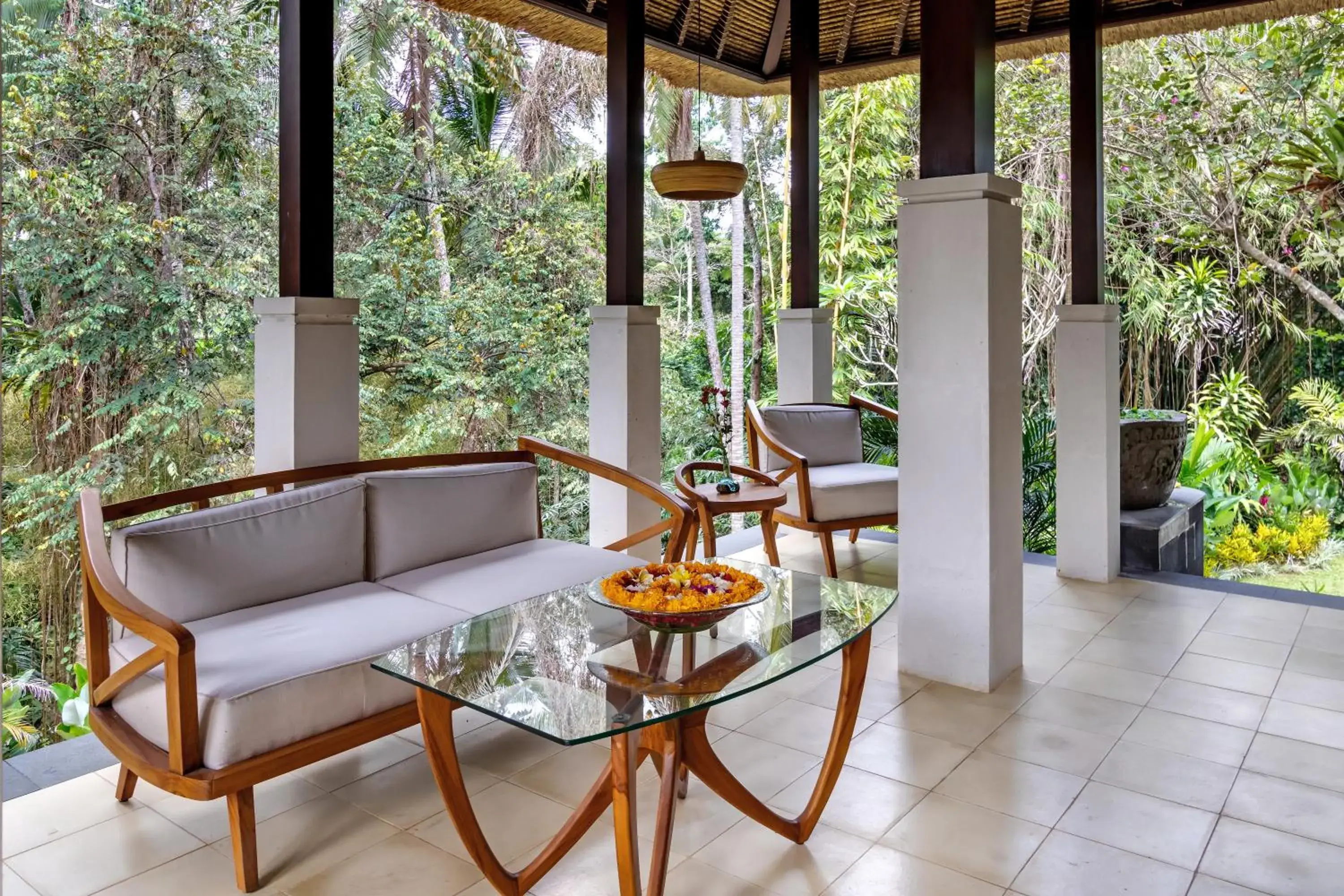 Lobby or reception in Suara Air Luxury Villa Ubud