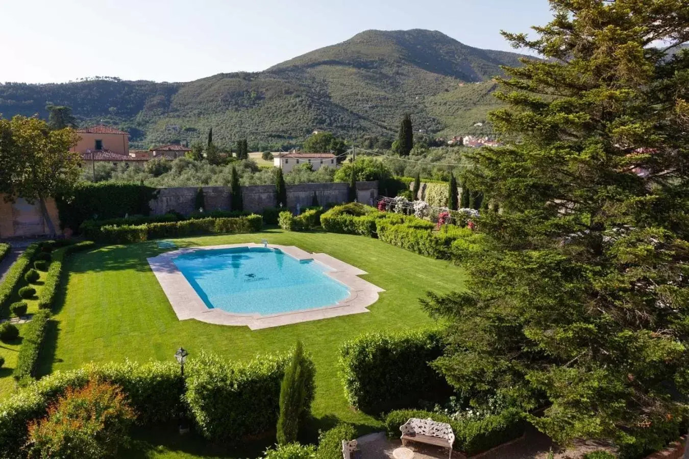 Bird's eye view, Pool View in Villa Scorzi - Residenza d'Epoca - Adults only