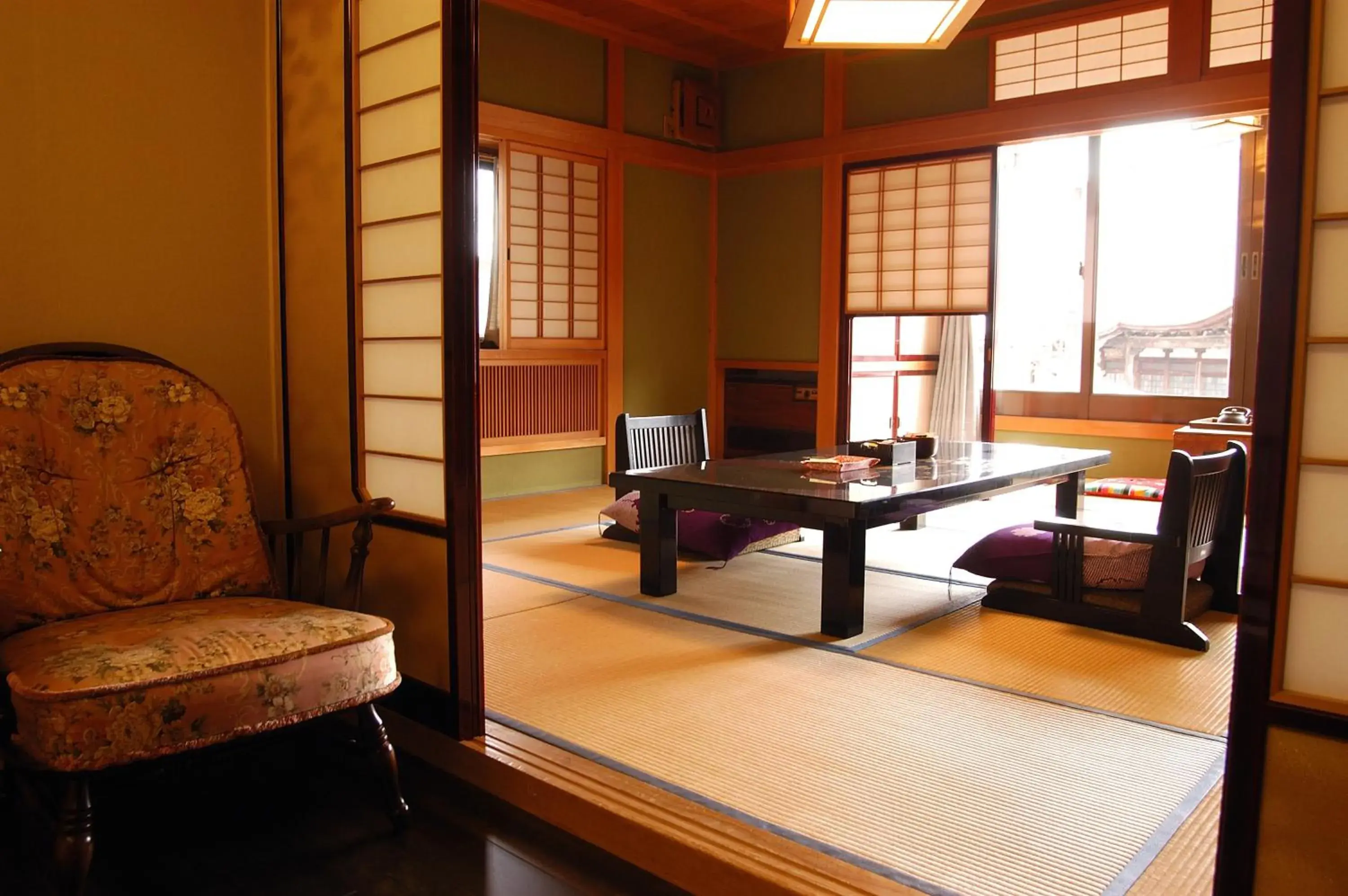 Seating Area in Ryokan Yatsusankan