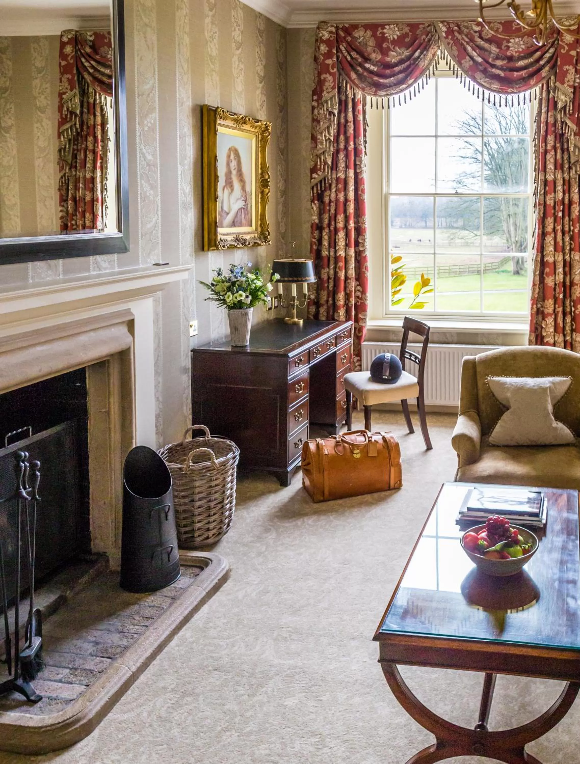 Living room in Lucknam Park, Emblems Collection