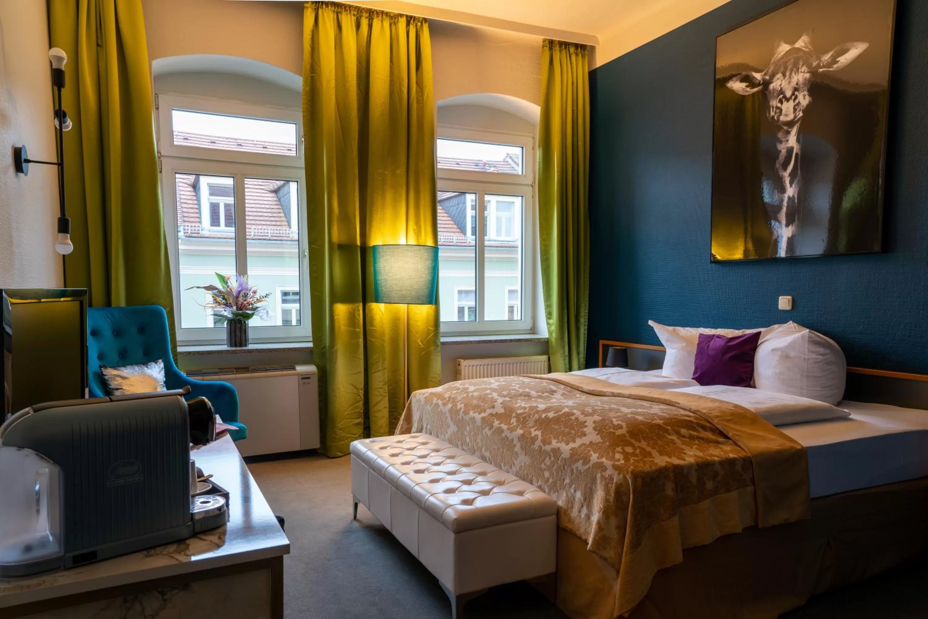Bed in Boutique Hotel Rothenburger Hof