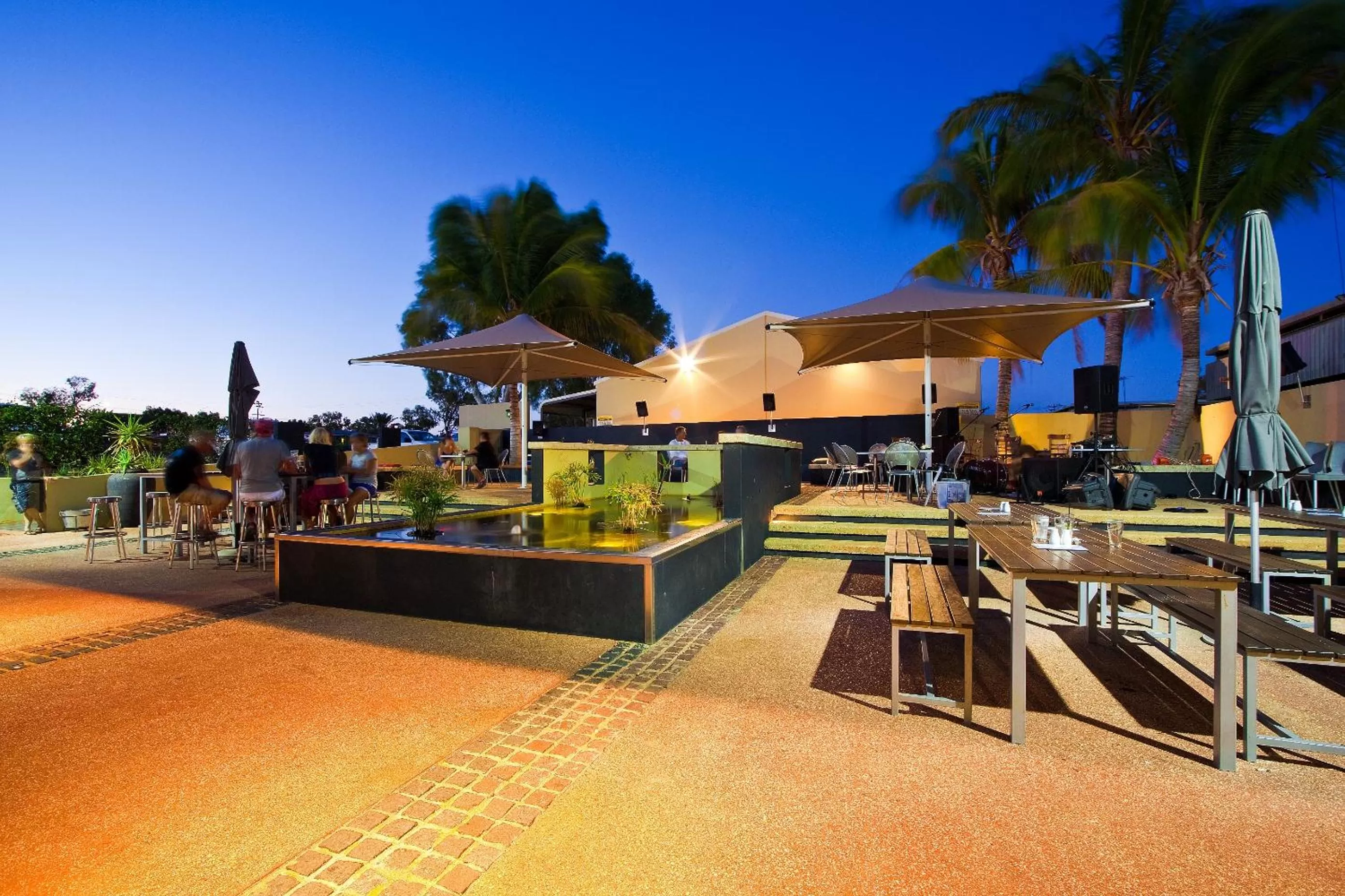 Patio in Potshot Hotel Resort