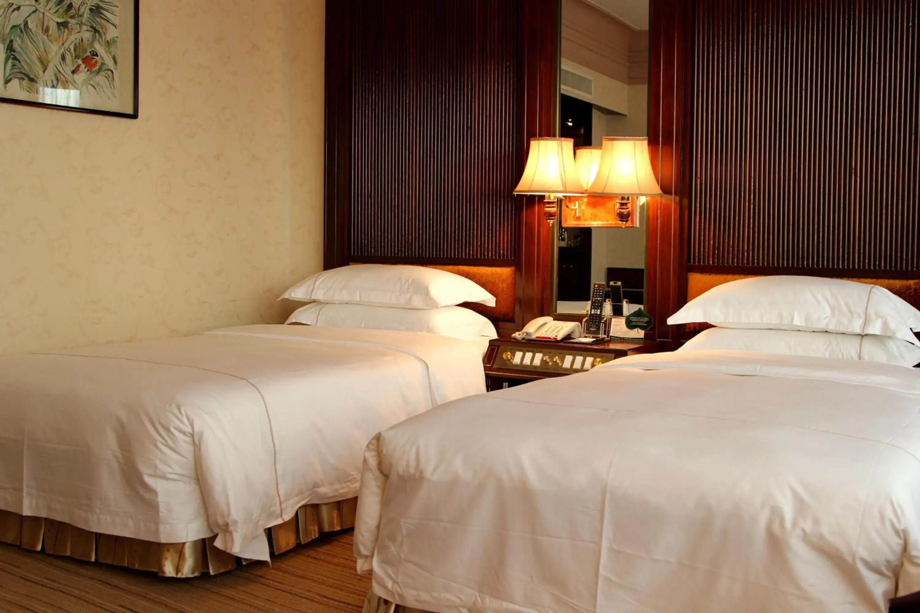 Bed in Yindo Jasper Hotel Zhuhai