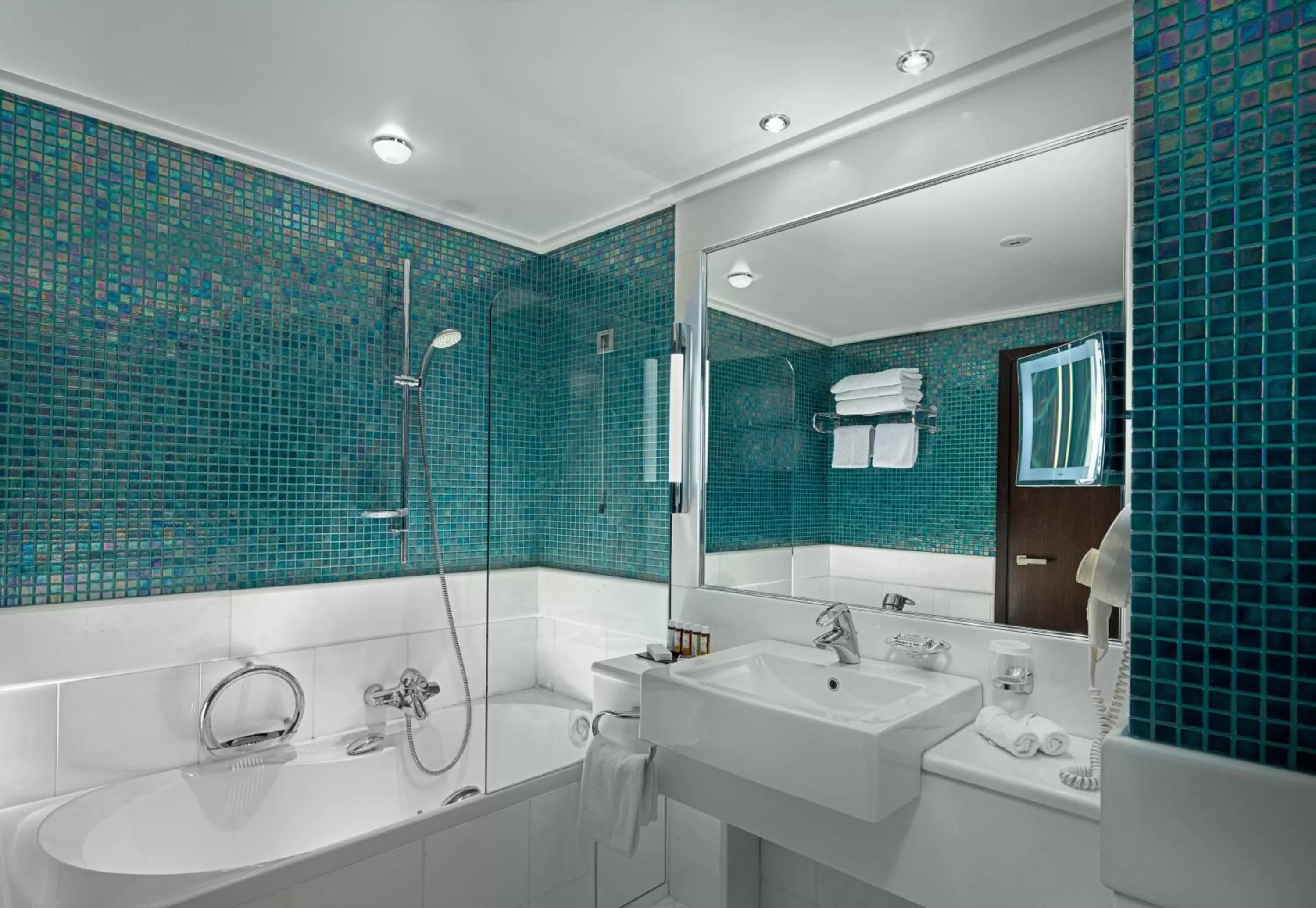 Bathroom in Crowne Plaza Athens City Centre by IHG