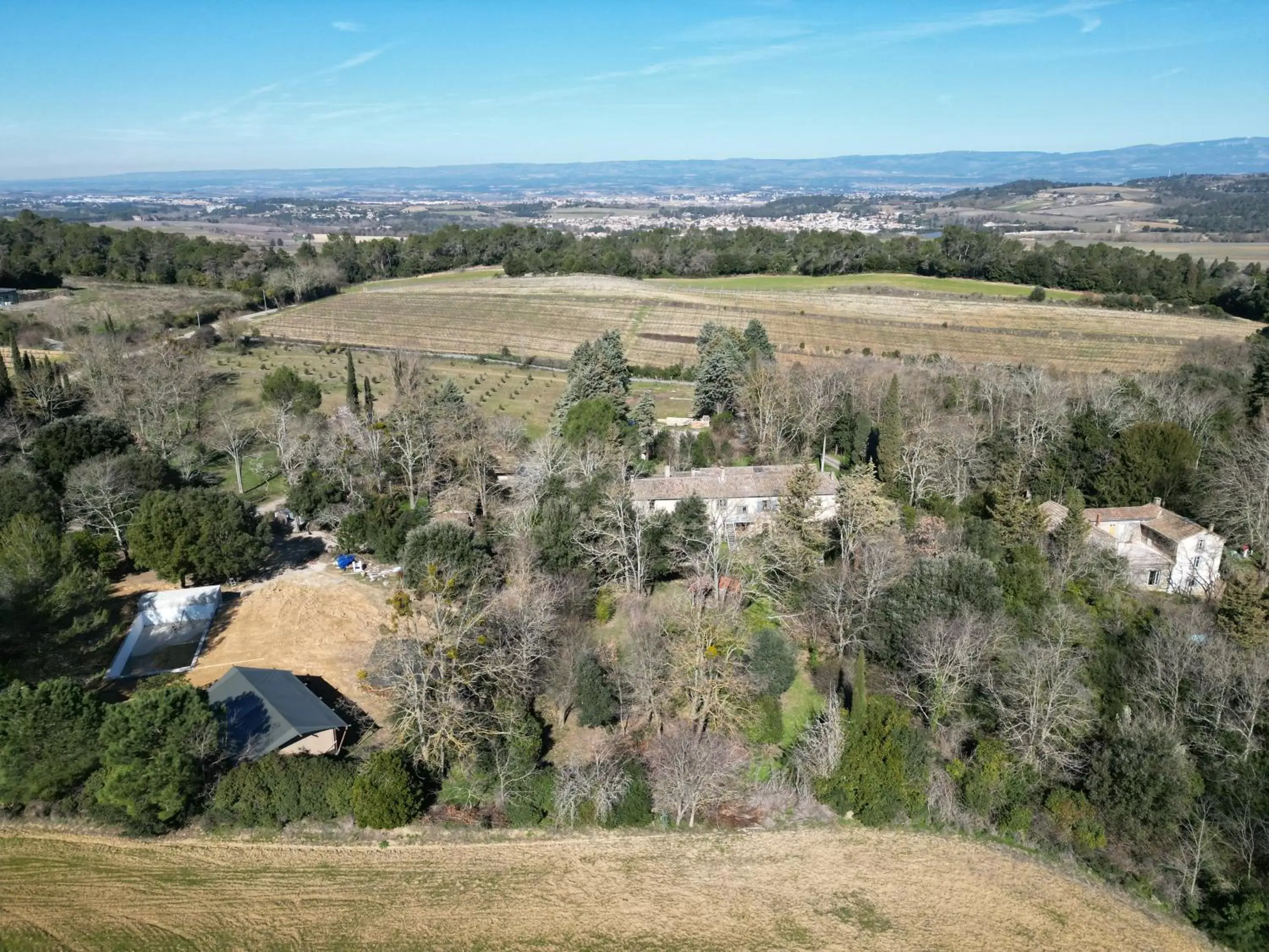 Bird's-eye View in Domaine La Sauzette