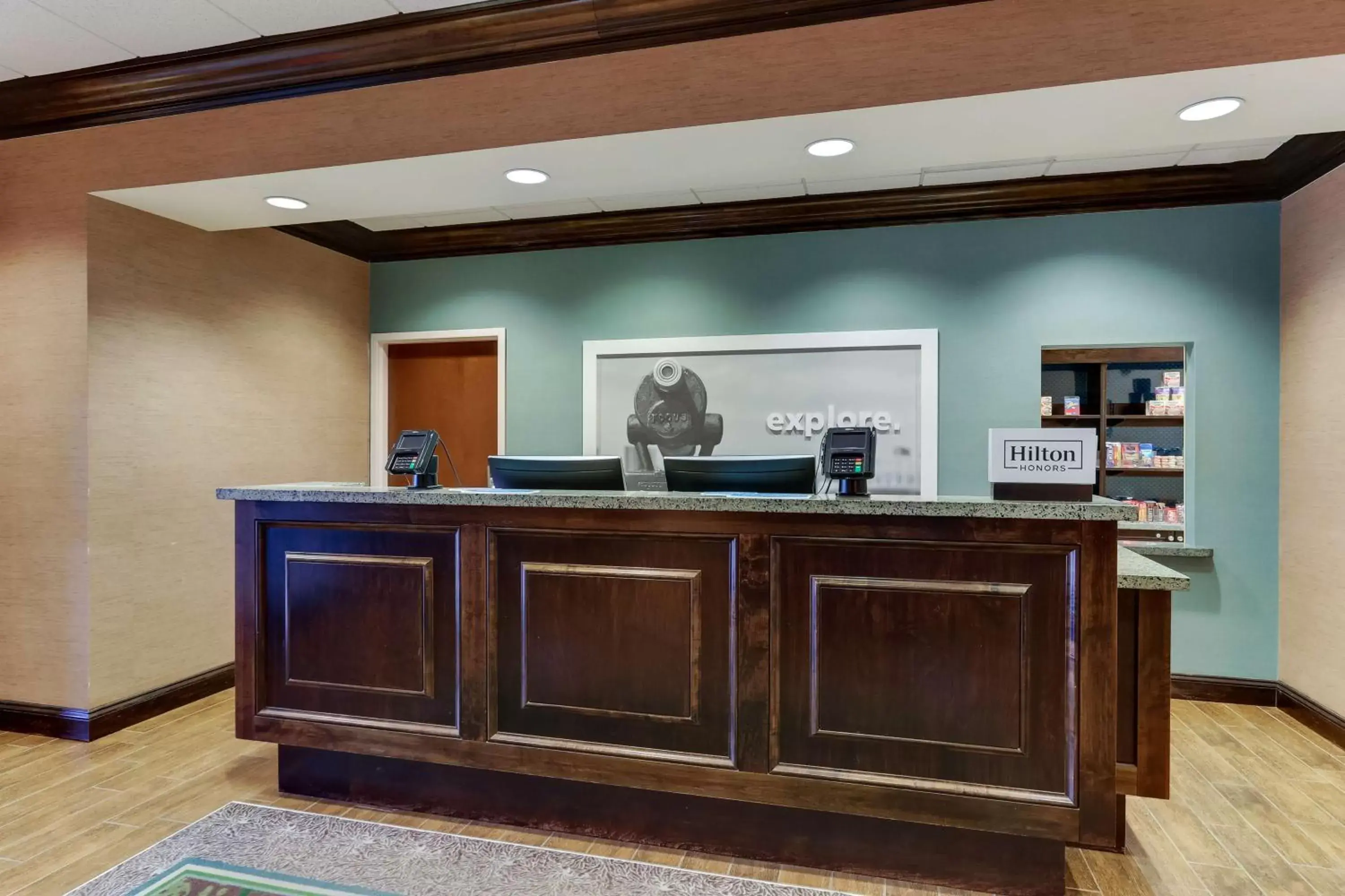 Lobby or reception in Hampton Inn and Suites Swansboro Near Camp Lejeune Lobby or reception in Hampton Inn and Suites Swansboro Near Camp Lejeune