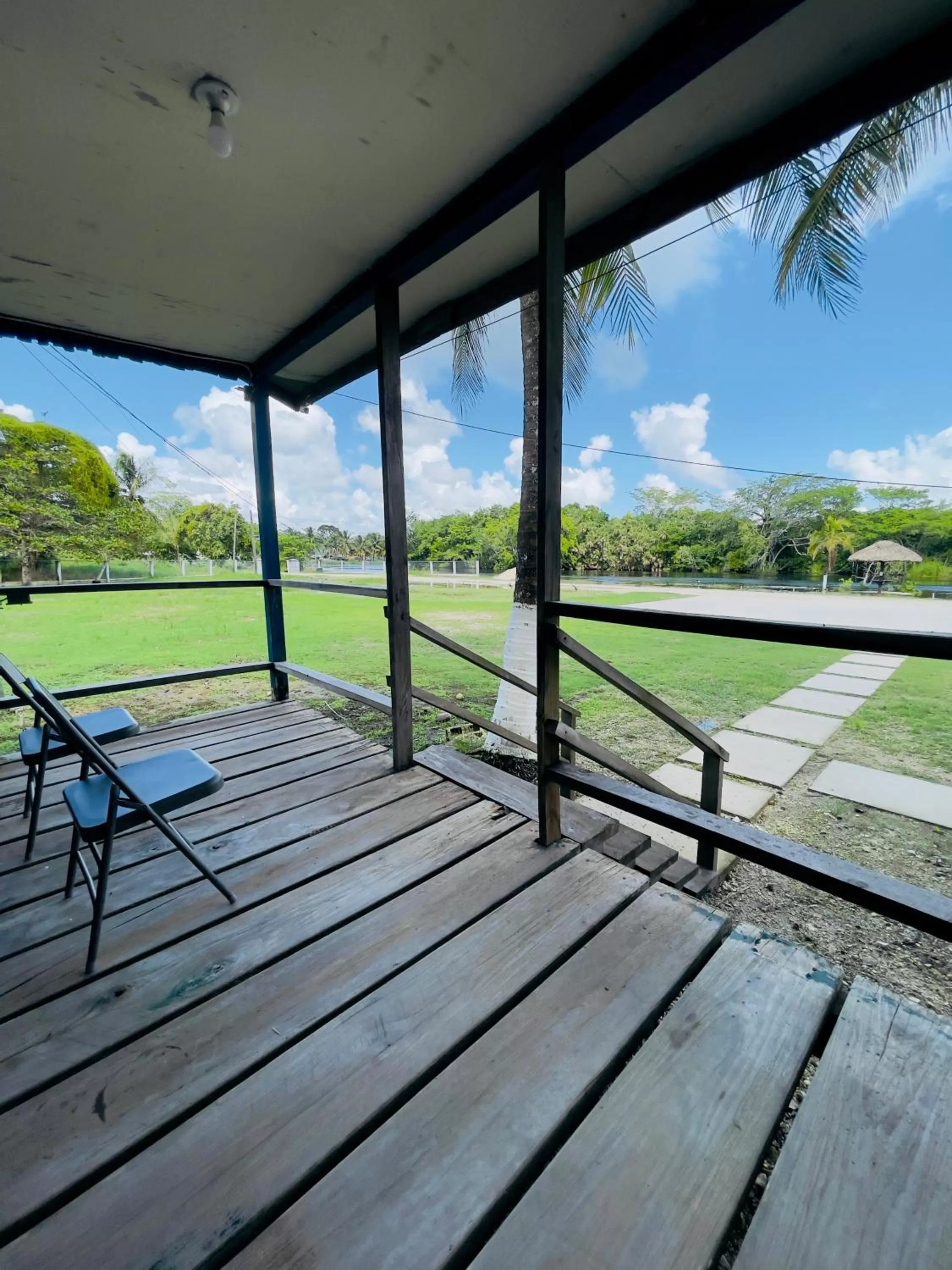 Patio in Lamanai Riverside Retreat