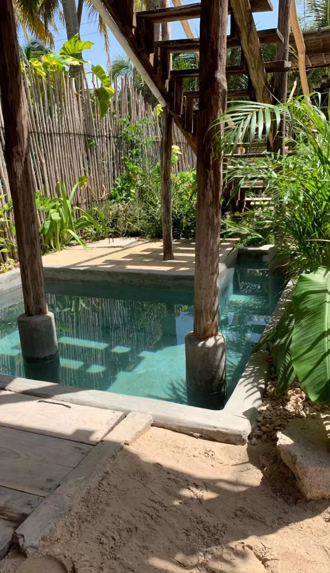 Swimming Pool in Casa Mate BeachFront Cabañas El Cuyo