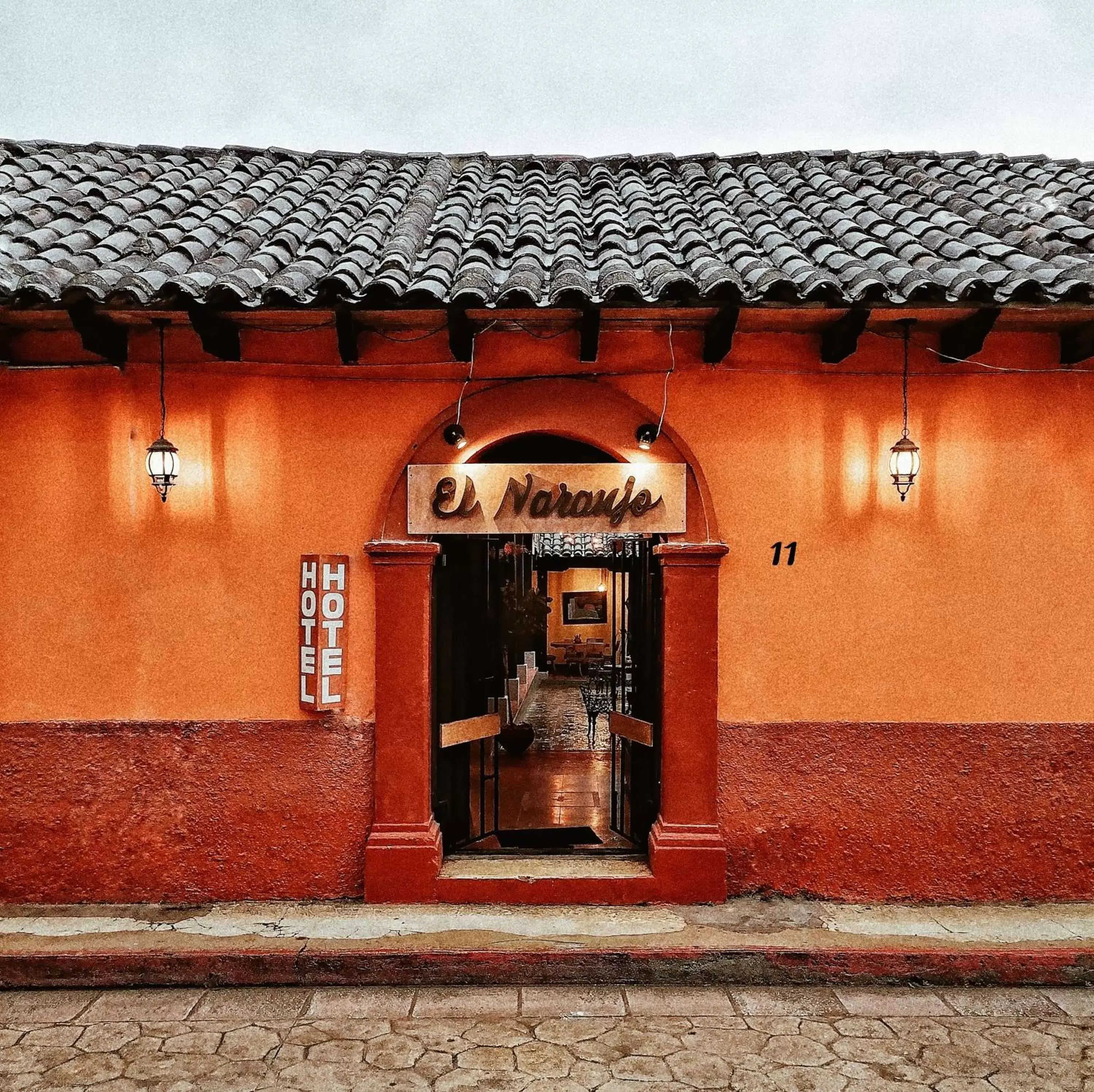 Facade/entrance in Cabañas Campestres El Naranjo