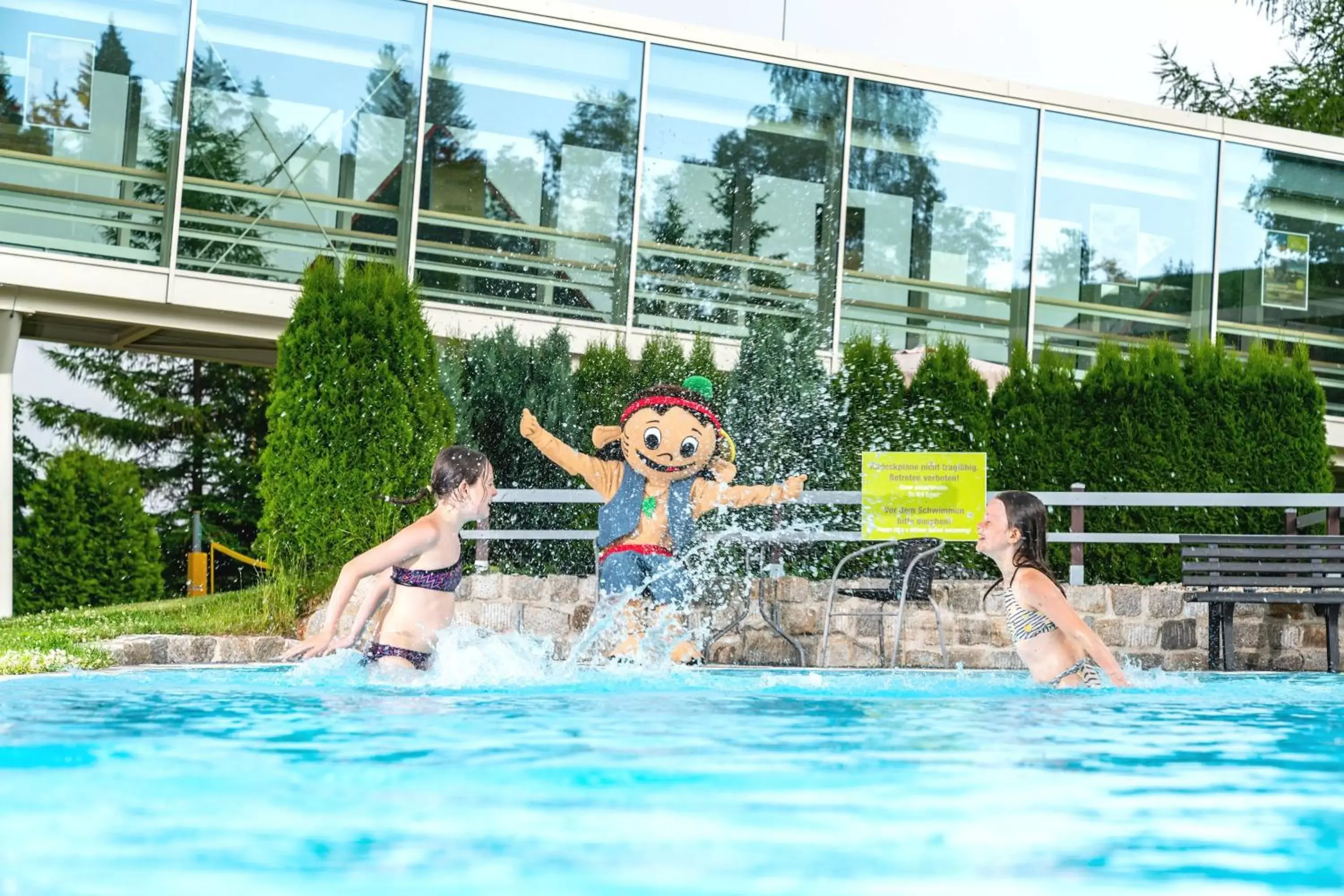 Summer, Swimming Pool in AHORN Waldhotel Altenberg