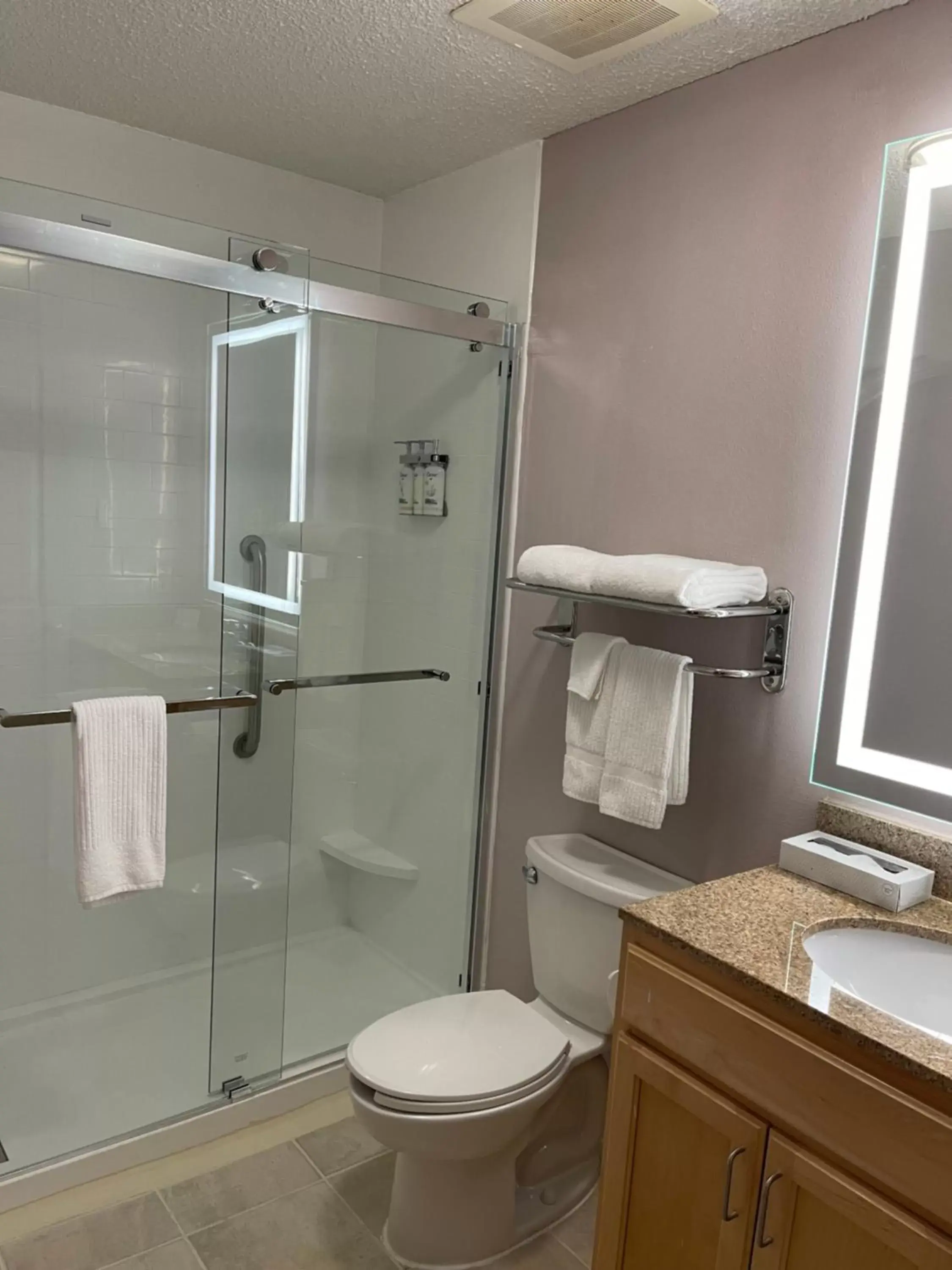 Bathroom in Candlewood Suites Bordentown-Trenton, an IHG Hotel