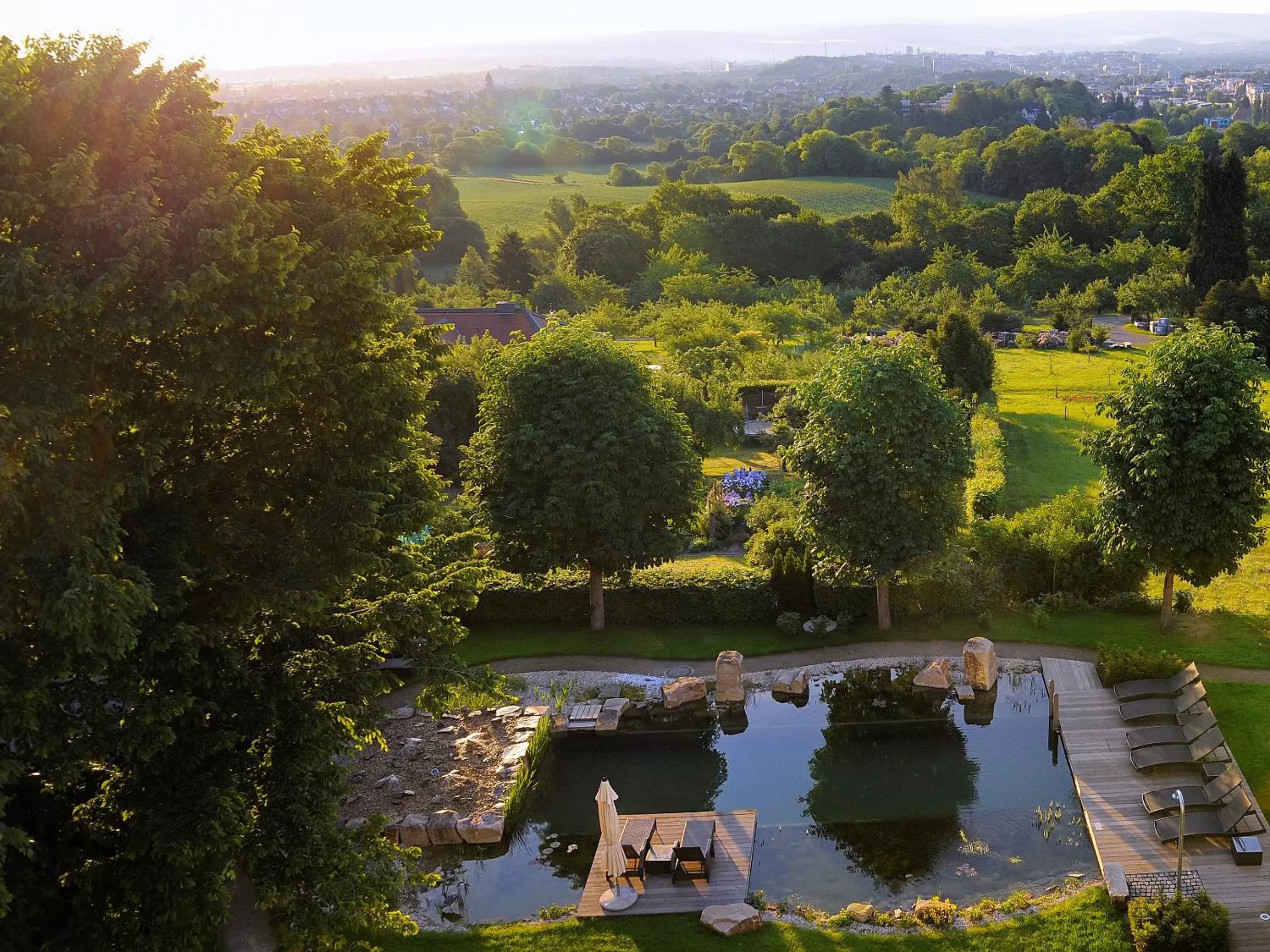 Garden, Bird's-eye View in Schlosshotel Kassel