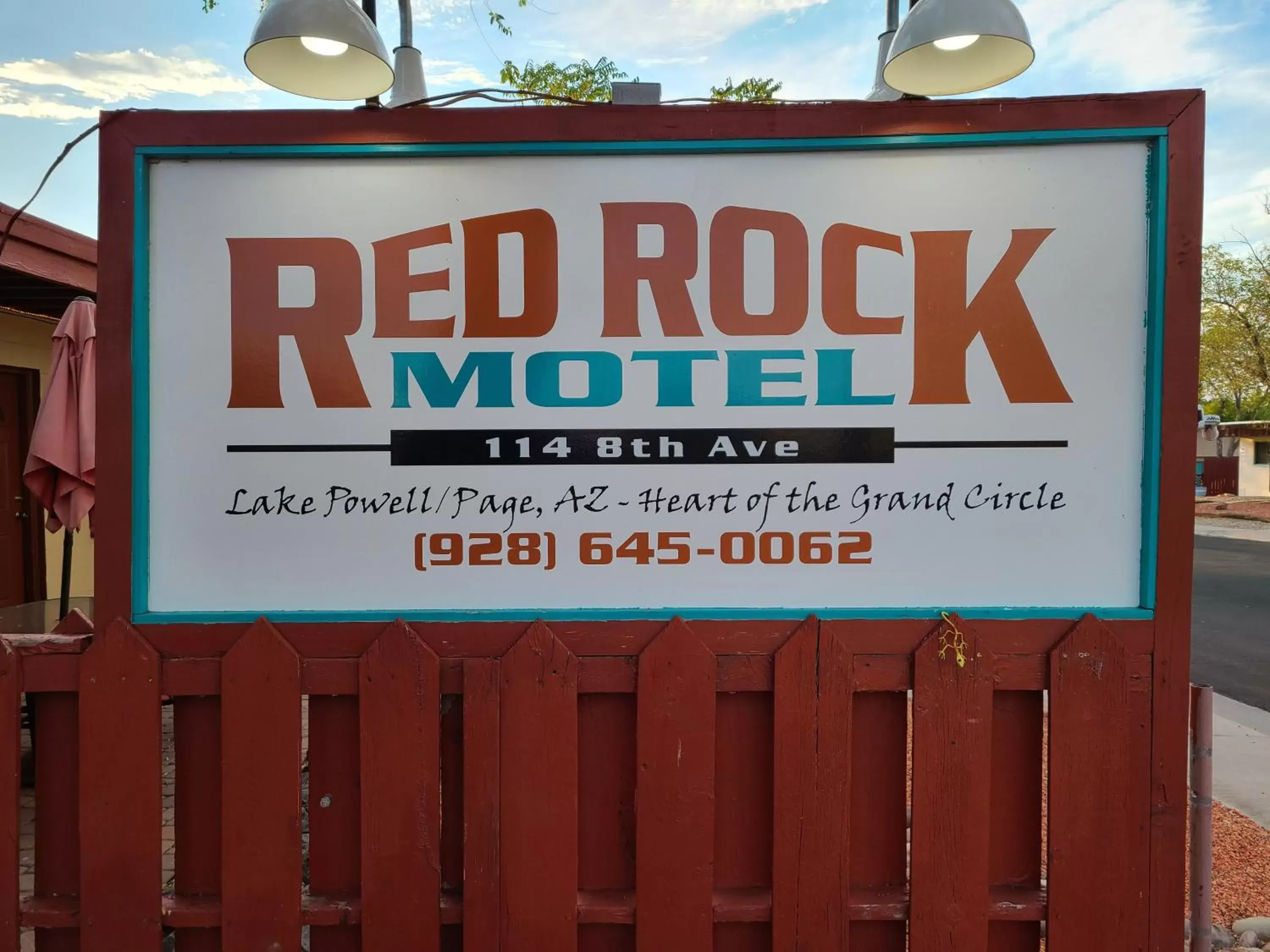 Property logo or sign in Red Rock Motel