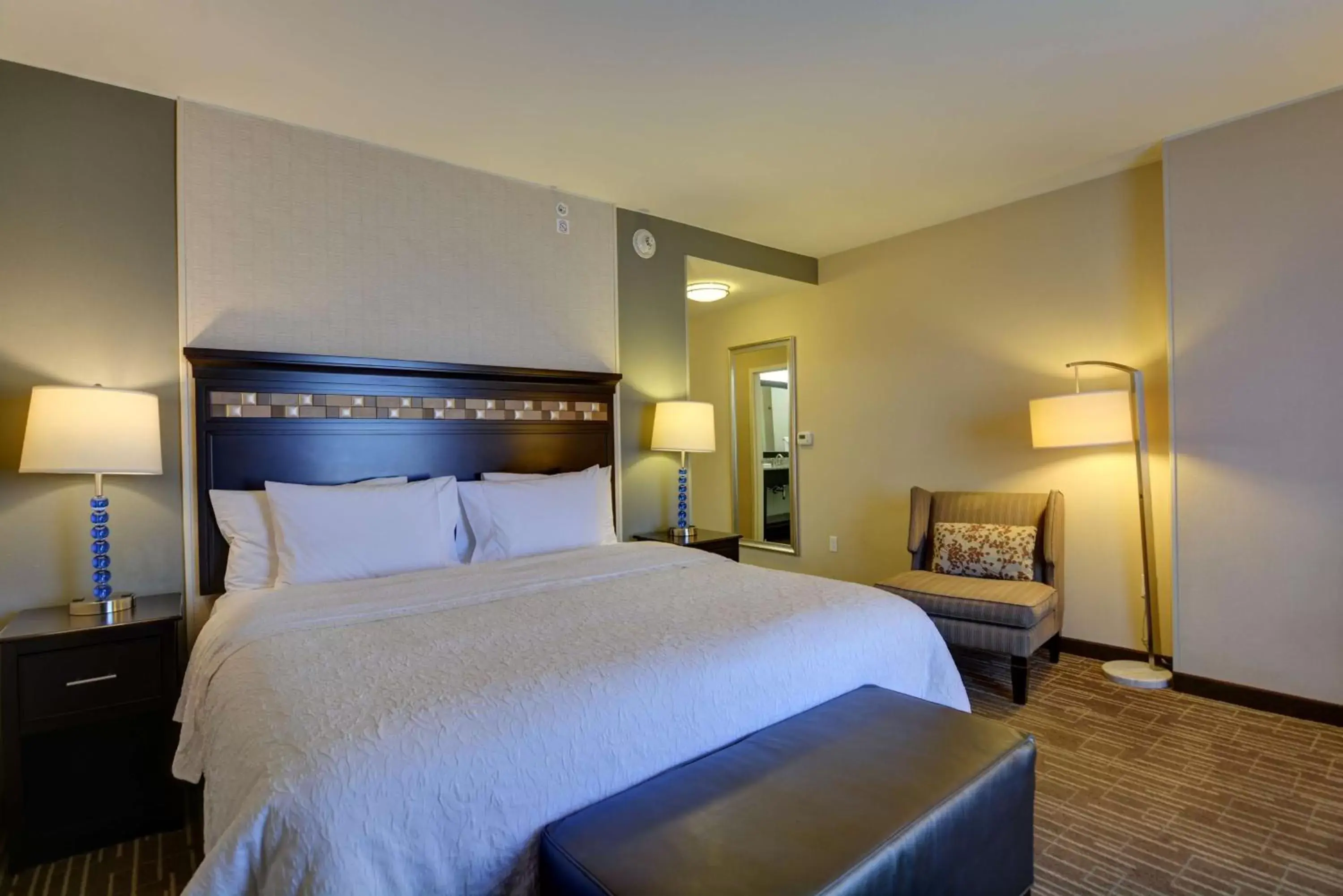 Living room, Bed in Hampton Inn & Suites Denver Airport / Gateway Park Living room, Bed in Hampton Inn & Suites Denver Airport / Gateway Park