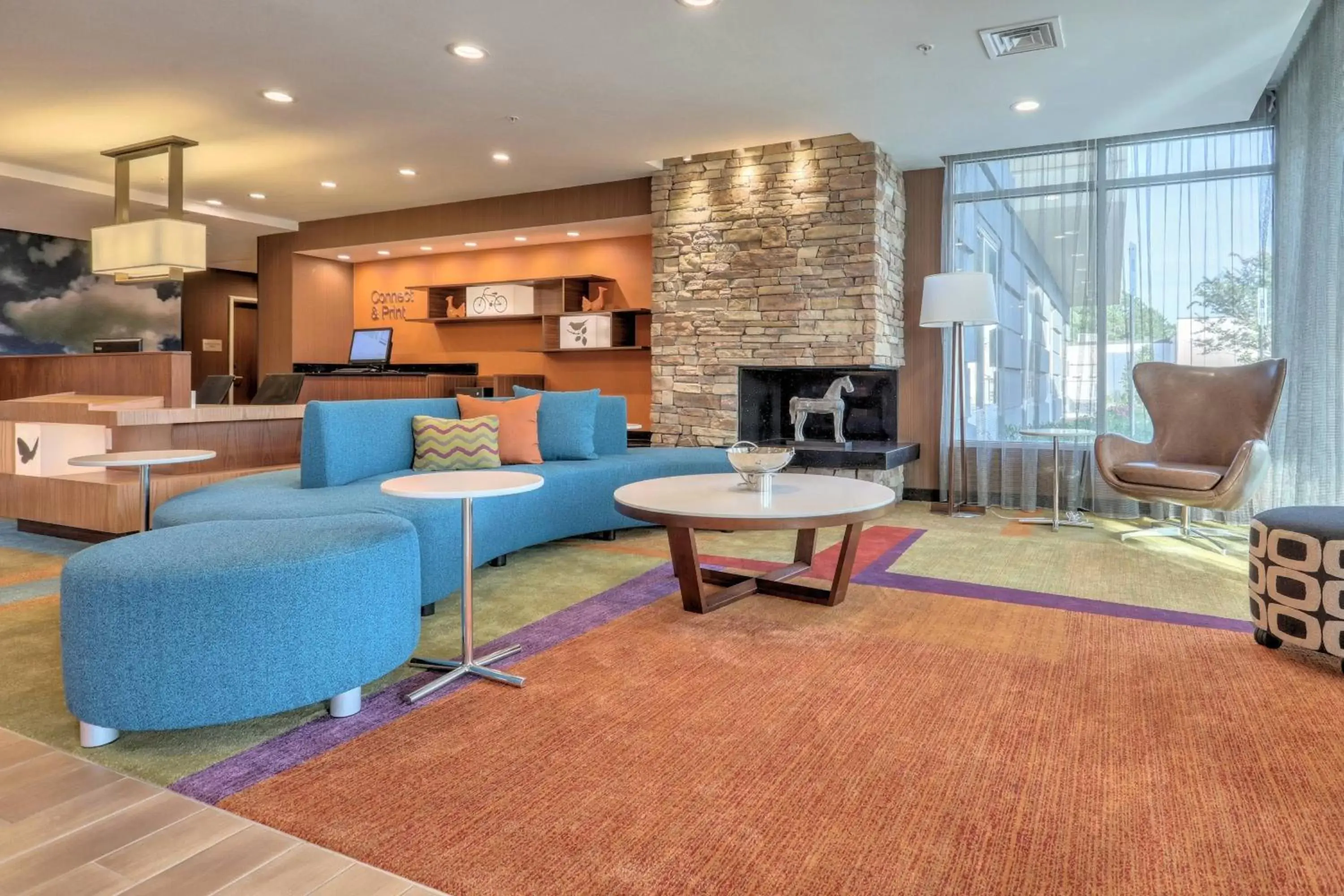 Lobby or reception, Seating Area in Fairfield Inn & Suites by Marriott Greenville