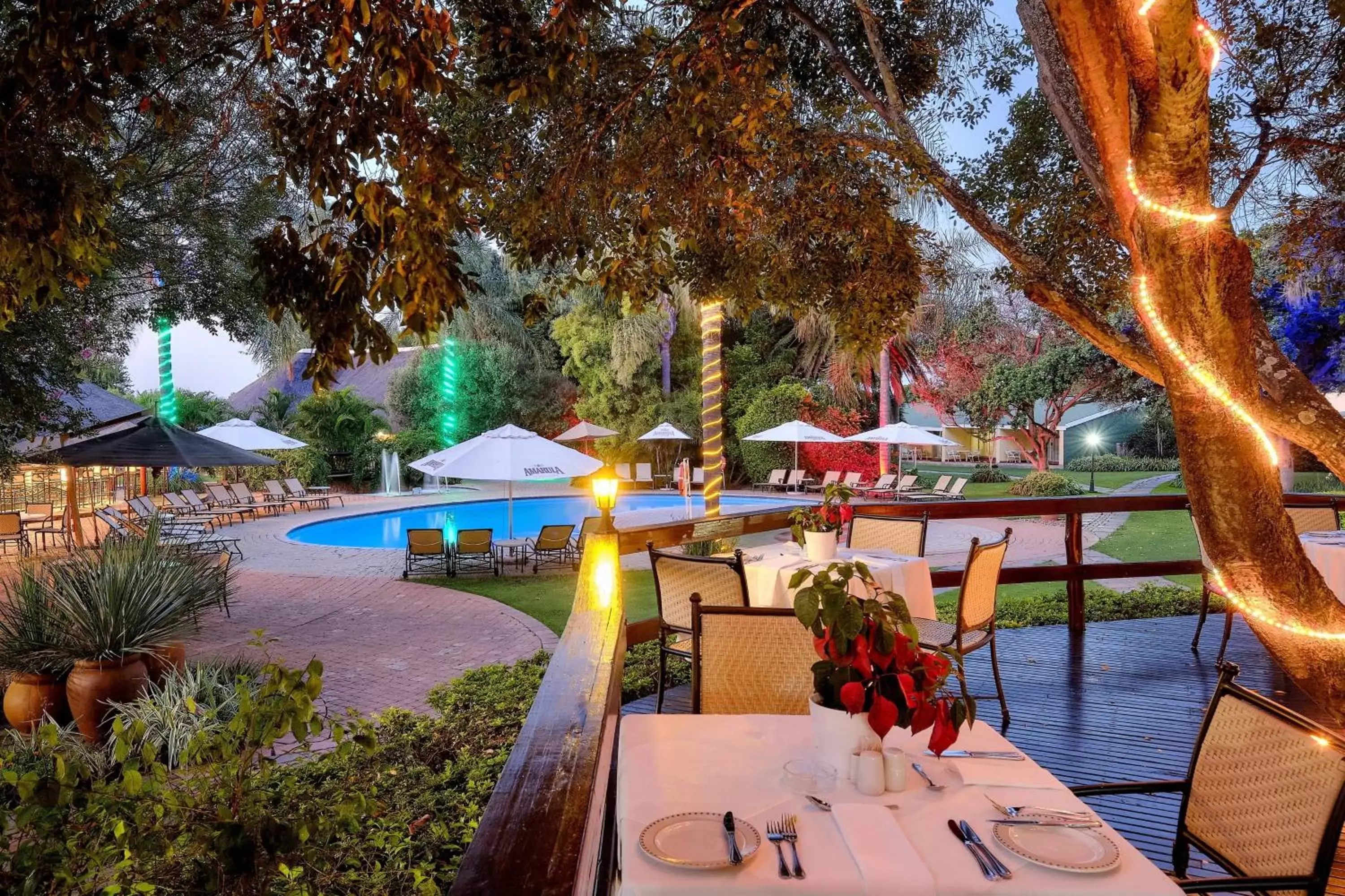 Restaurant/places to eat, Swimming Pool in Protea Hotel by Marriott Polokwane Ranch Resort