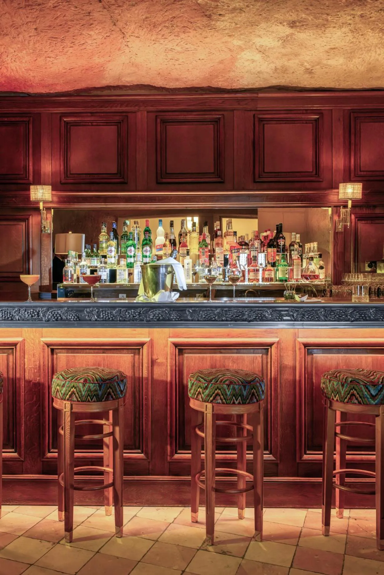 Lounge or bar in Hotel Les Hautes Roches