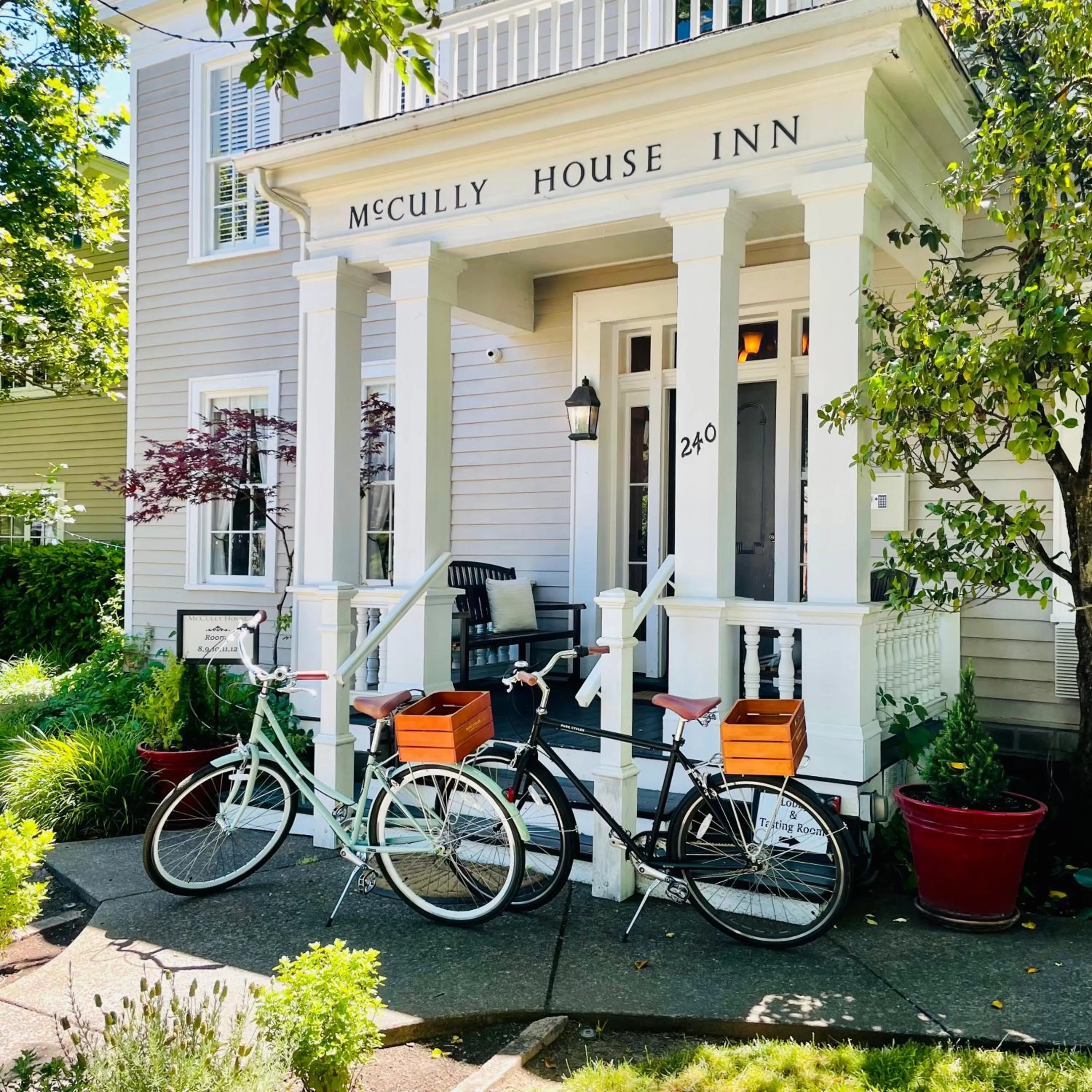 Cycling in McCully House Inn