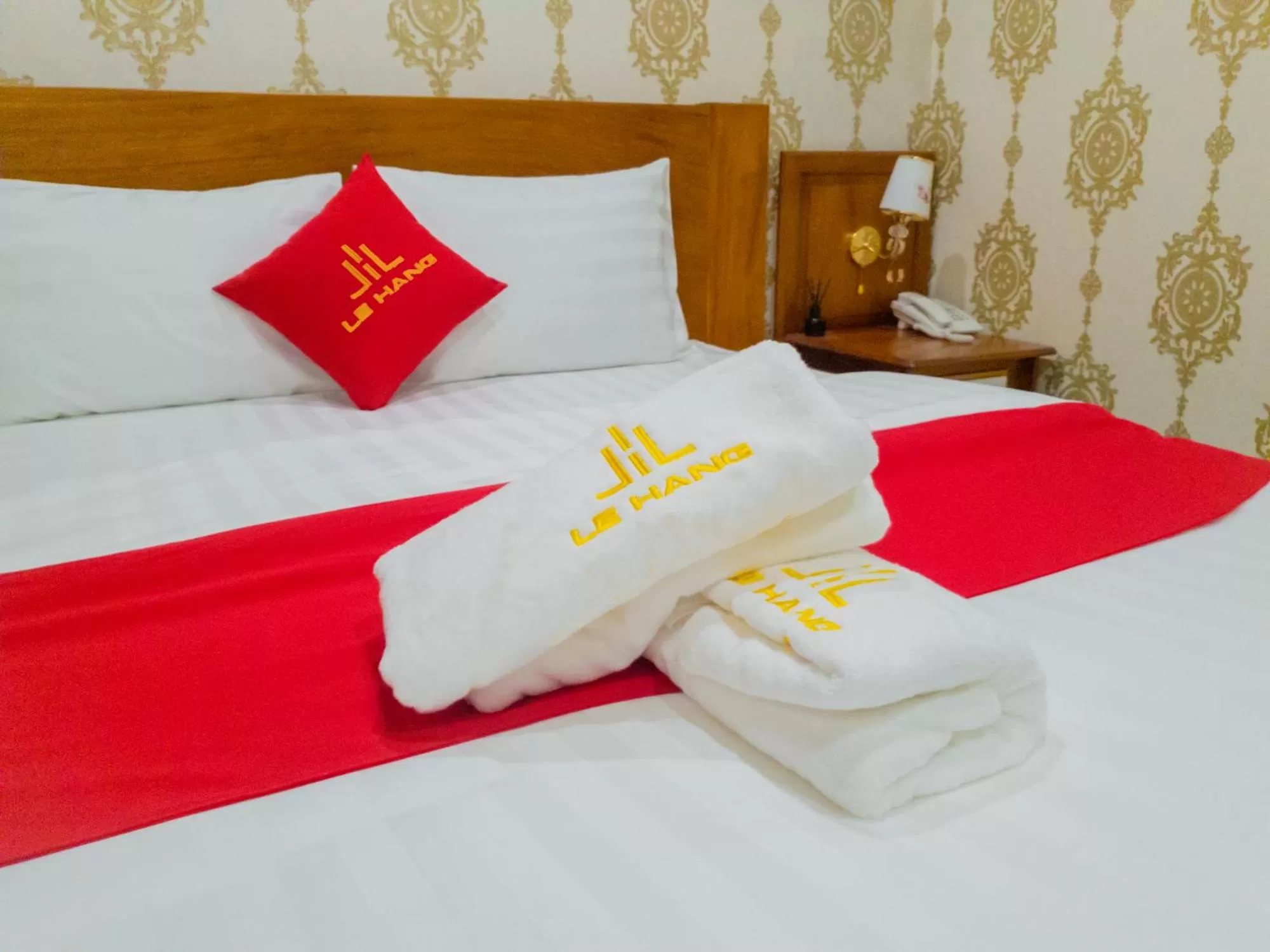 Bed in LEHA Saigon Hotel Airport